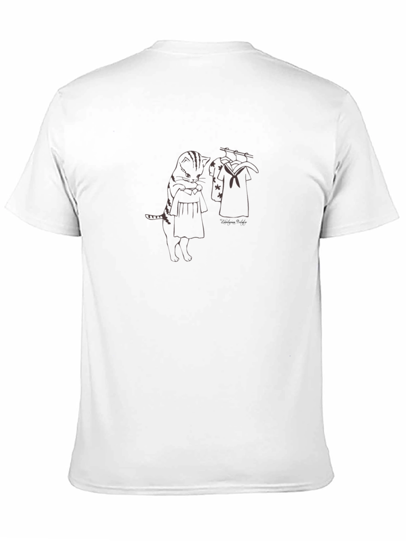 Quirky Cat Graphic Tee - Unisex Black T-Shirt