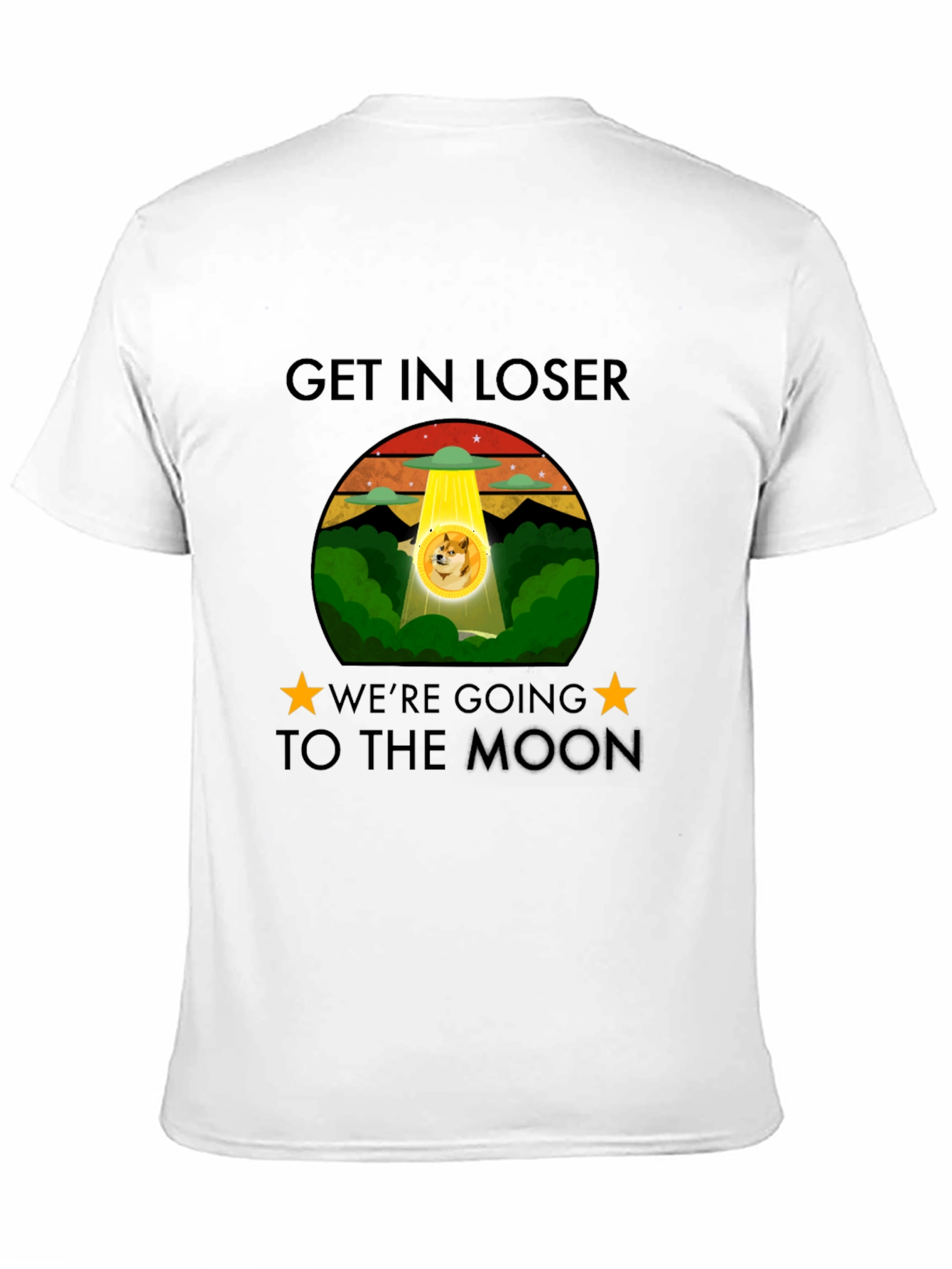 Get In Loser Doge Moon T-Shirt