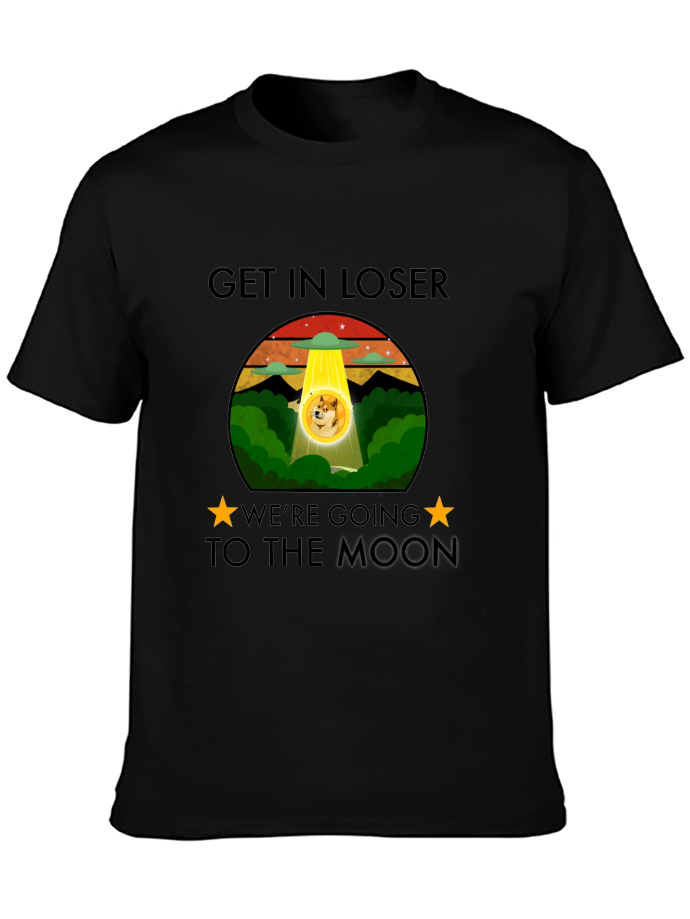 Get In Loser Doge Moon T-Shirt