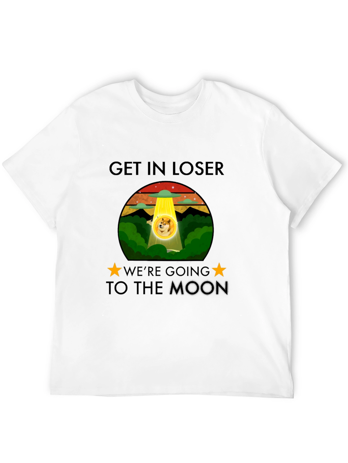 Get In Loser Doge Moon T-Shirt