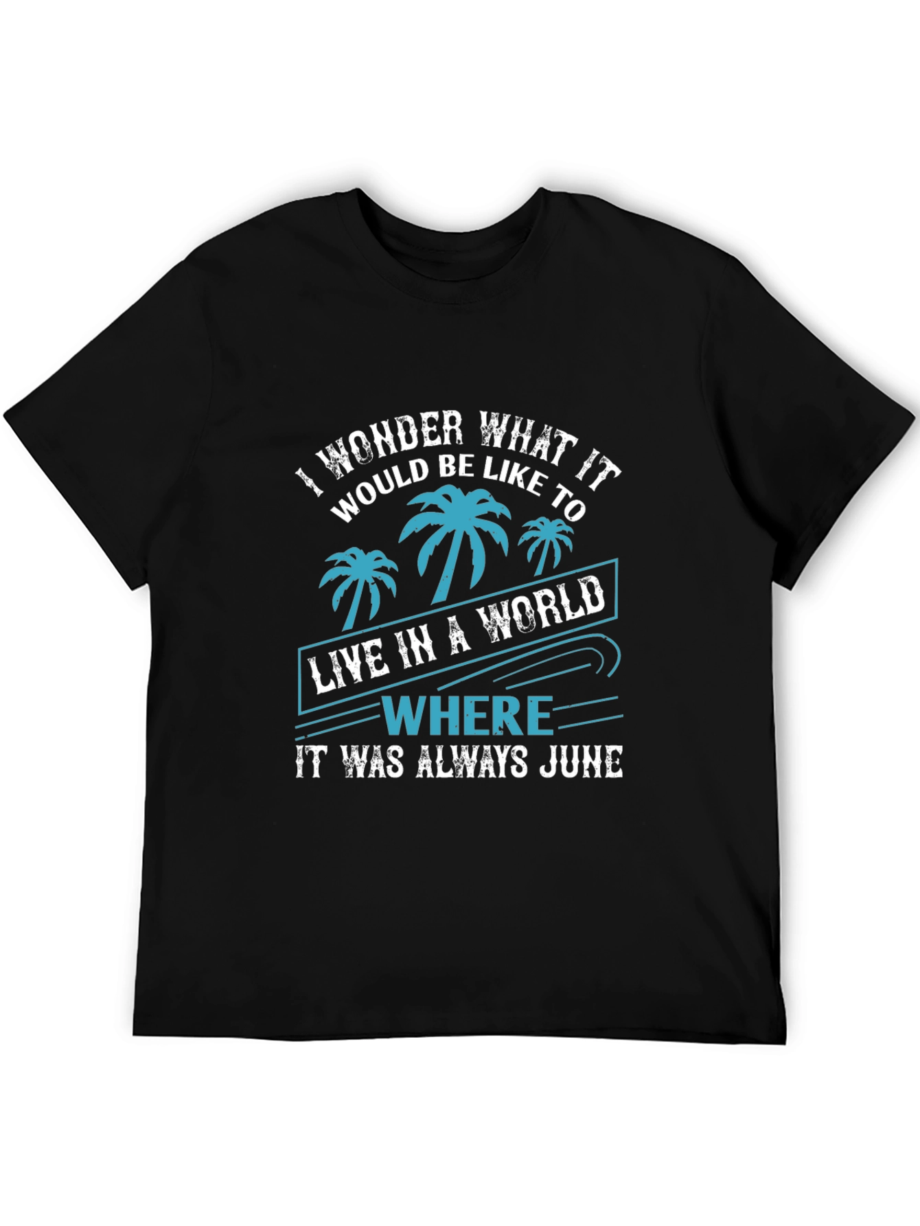 Tropical June Graphic Tee - Summer Vacation Vibes