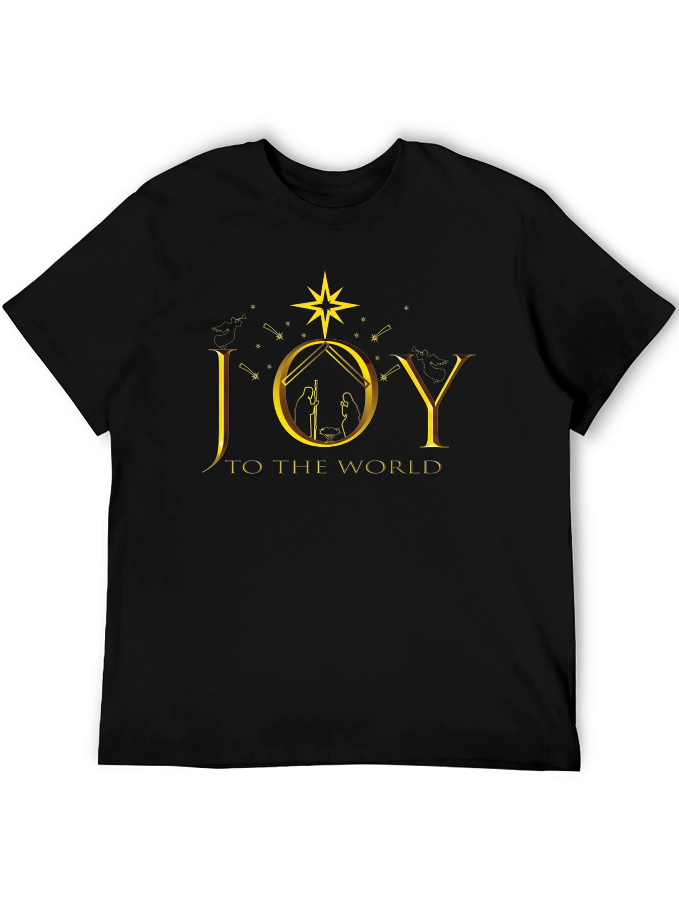 Joy to The World Christmas Graphic T-Shirt