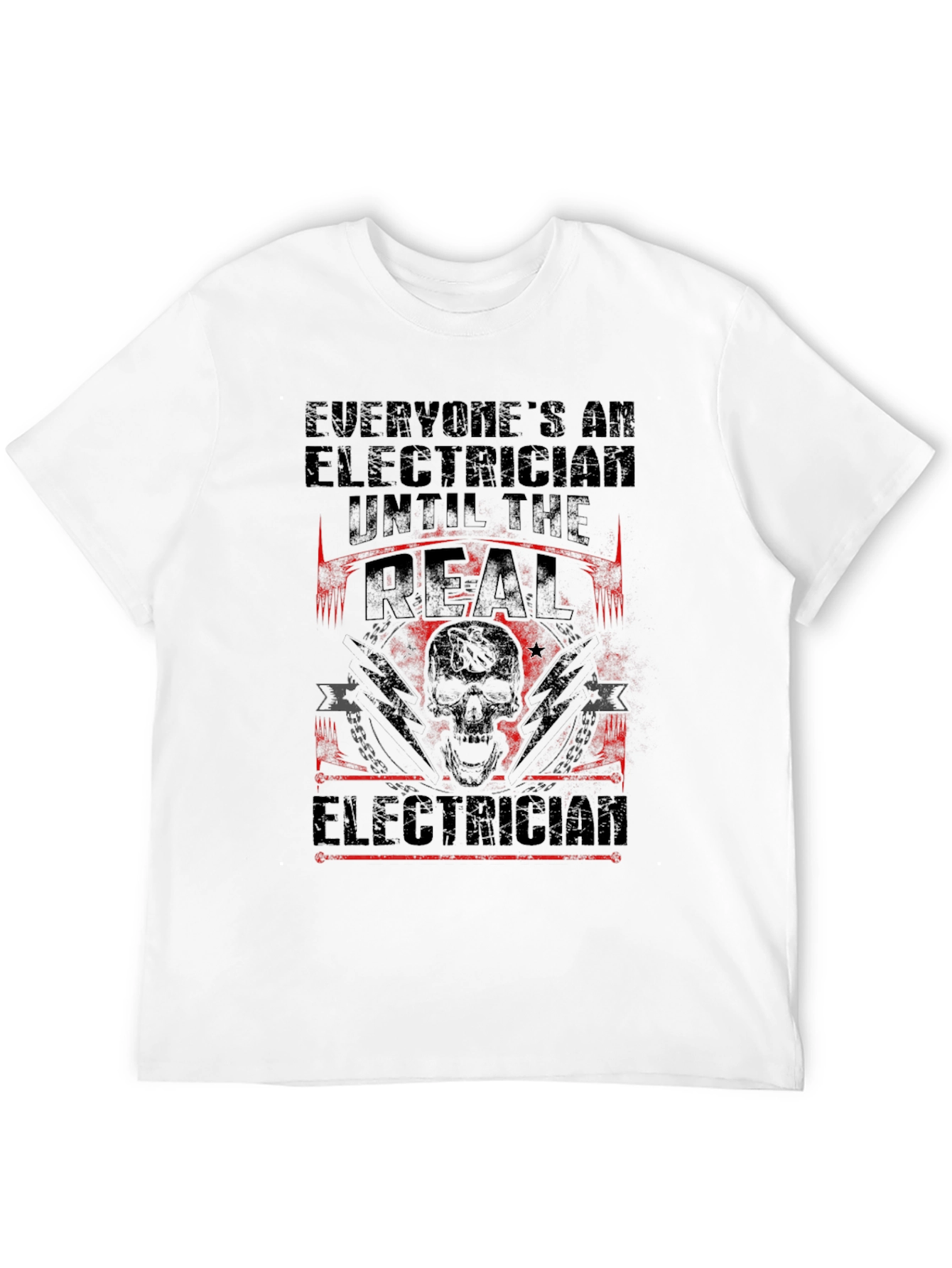 Electrician T-Shirt - Real Electrician Design