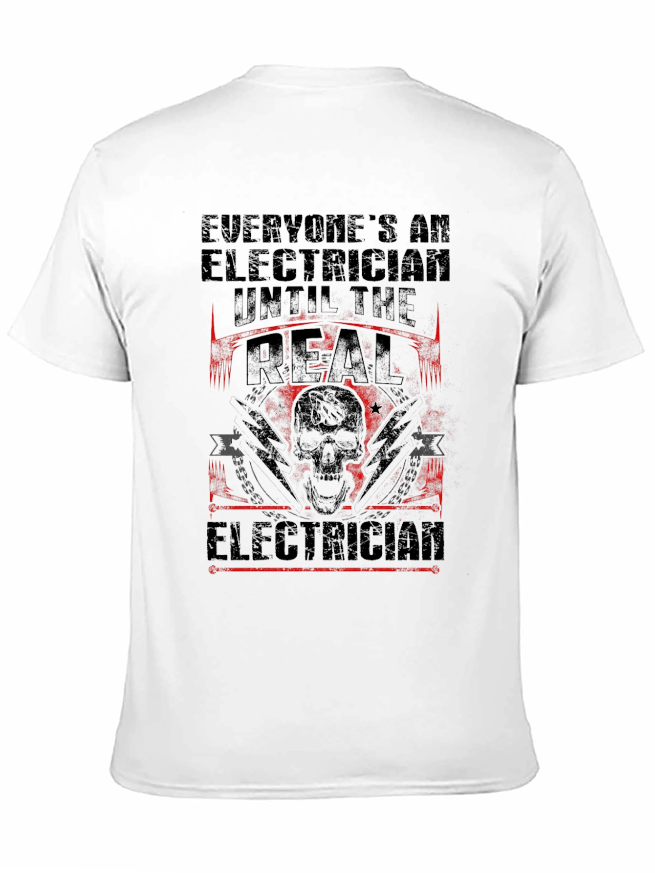 Electrician T-Shirt - Real Electrician Design
