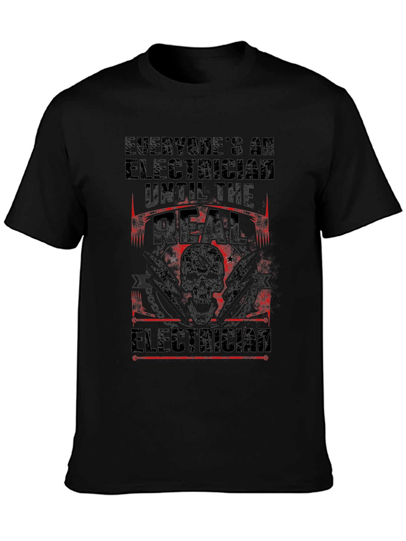 Electrician T-Shirt - Real Electrician Design