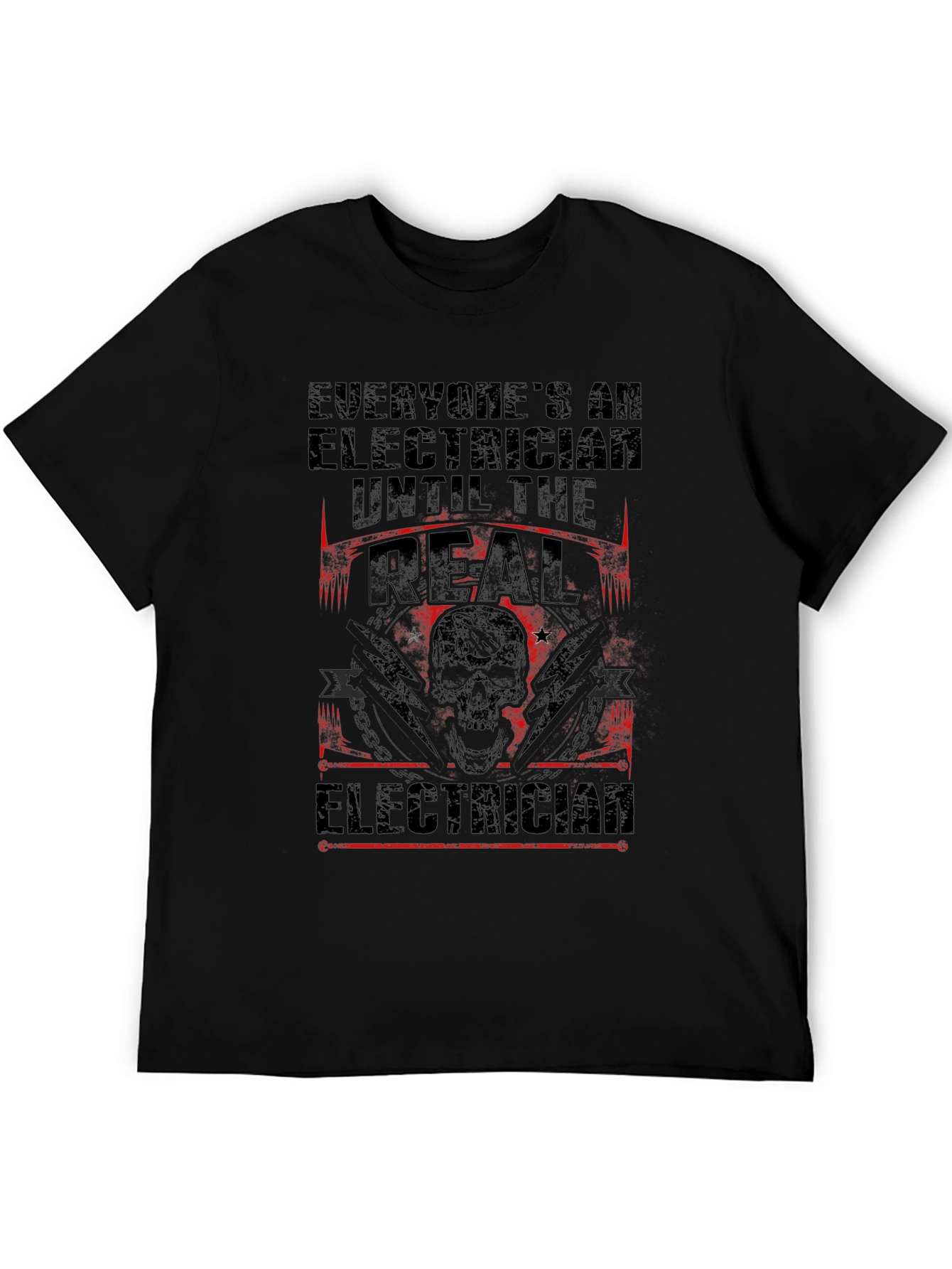 Electrician T-Shirt - Real Electrician Design