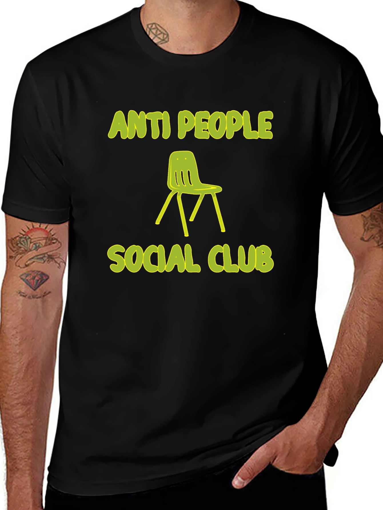 Anti People Social Club Graphic Tee - Novelty T-Shirt