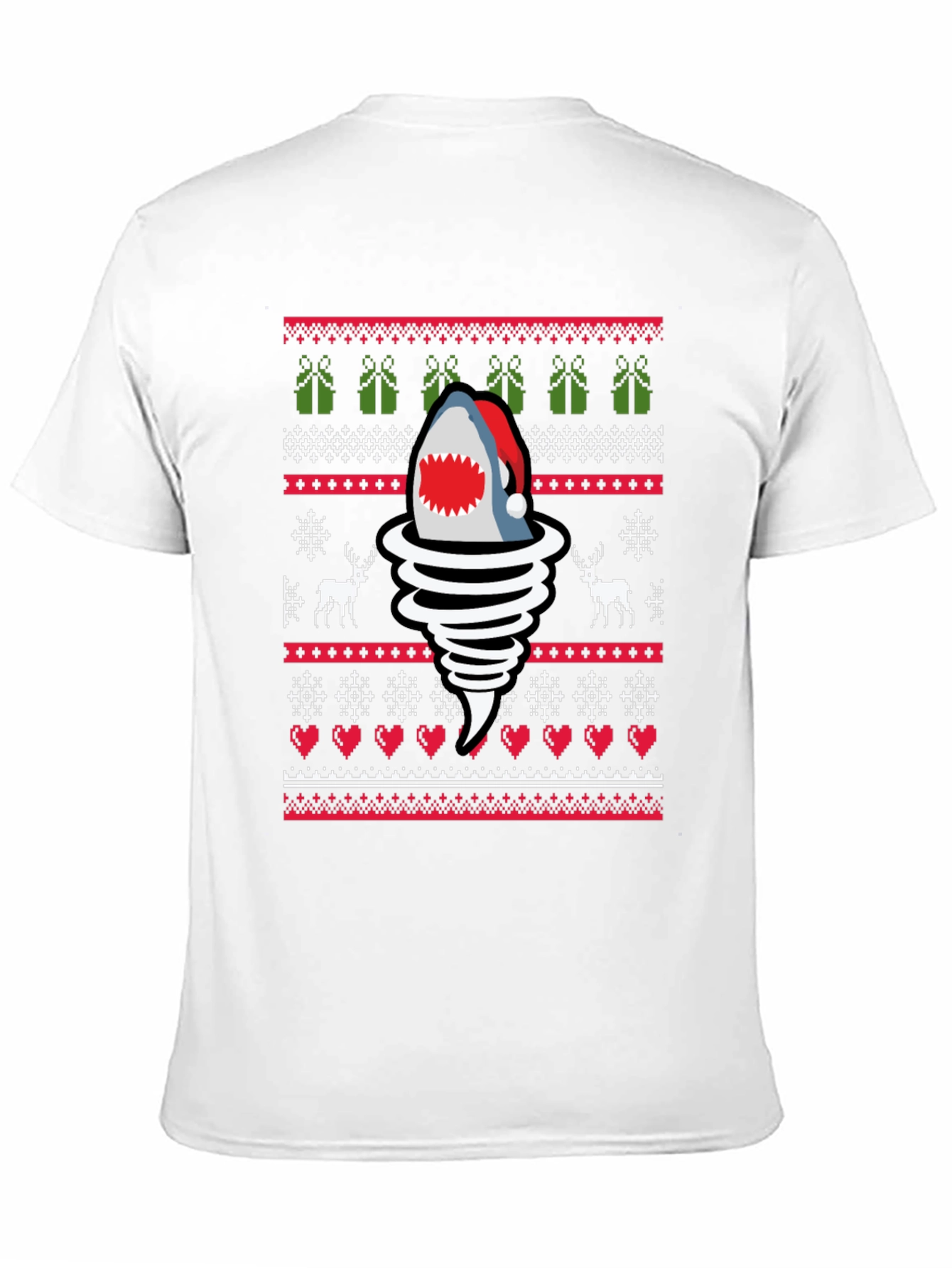 Christmas Shark Tornado T-Shirt