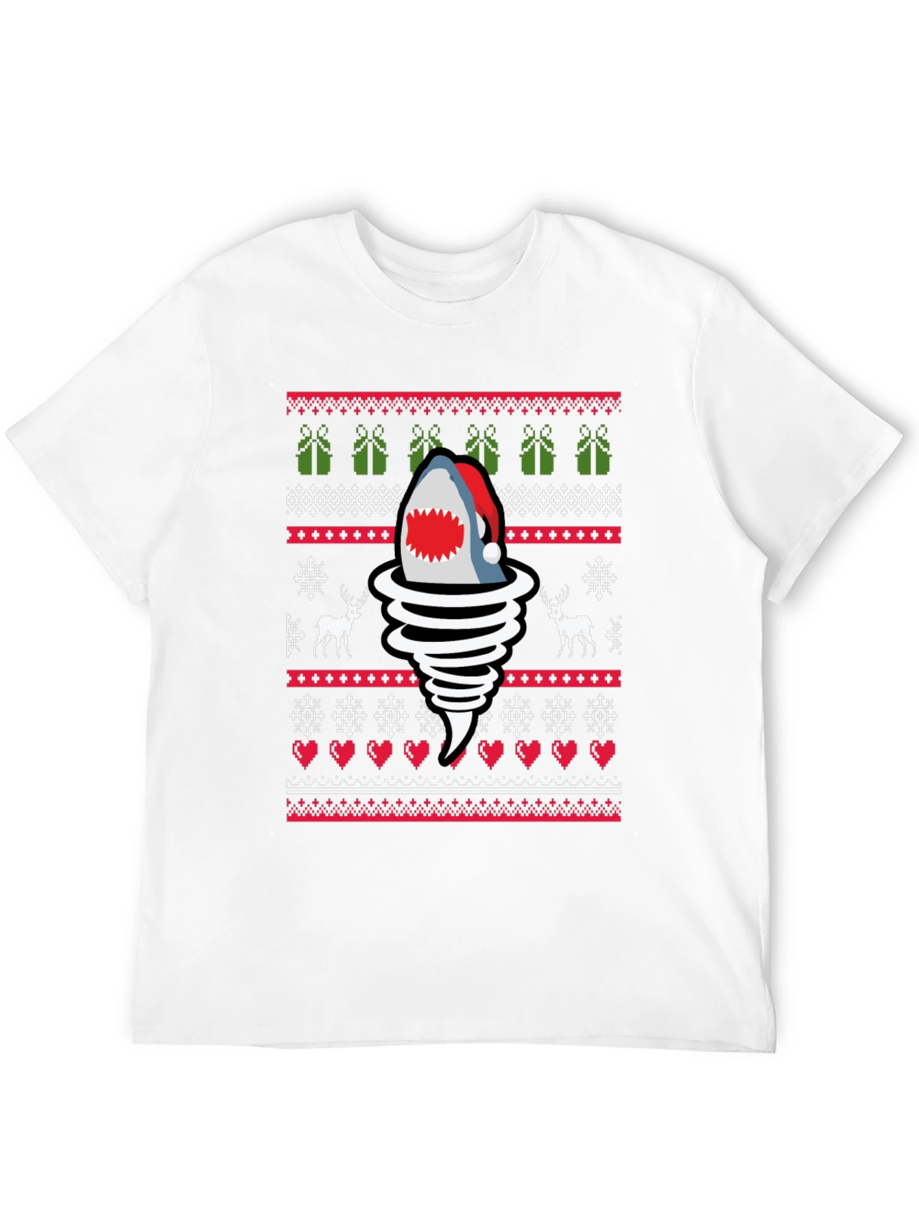 Christmas Shark Tornado T-Shirt