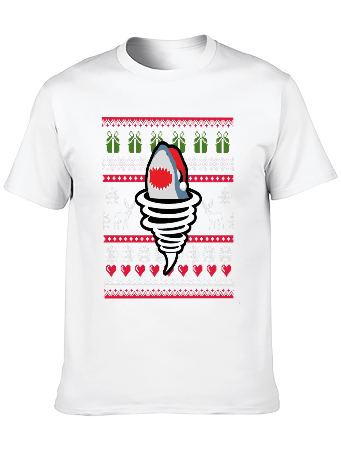 Christmas Shark Tornado T-Shirt