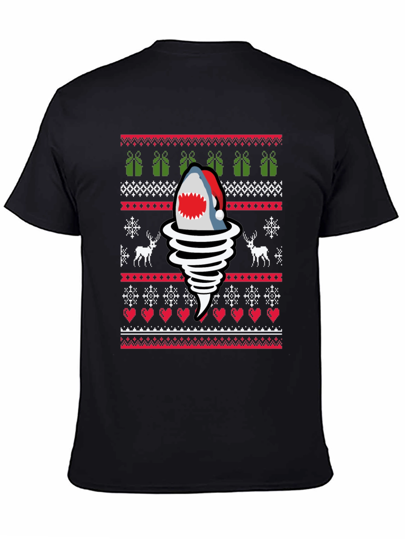 Christmas Shark Tornado T-Shirt