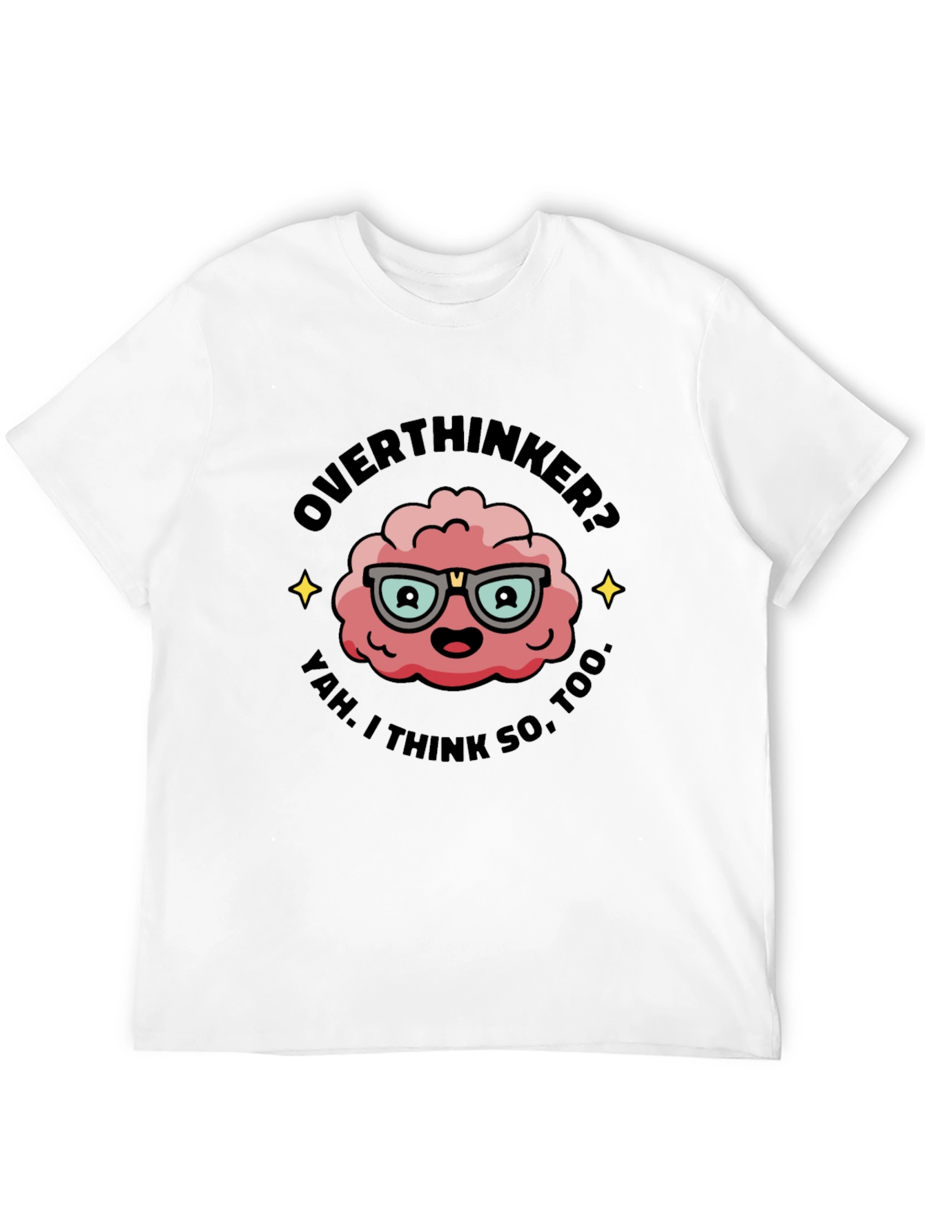 Overthinker T-Shirt - Funny Brain Graphic Tee