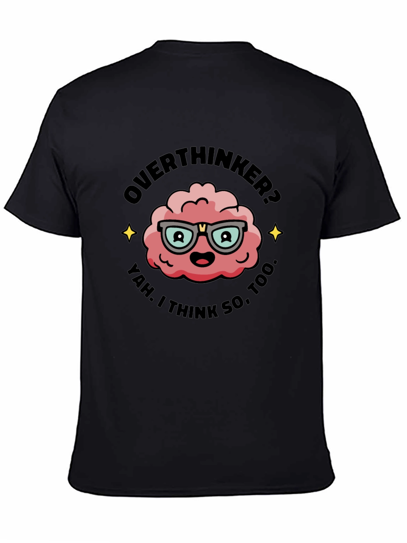 Overthinker T-Shirt - Funny Brain Graphic Tee