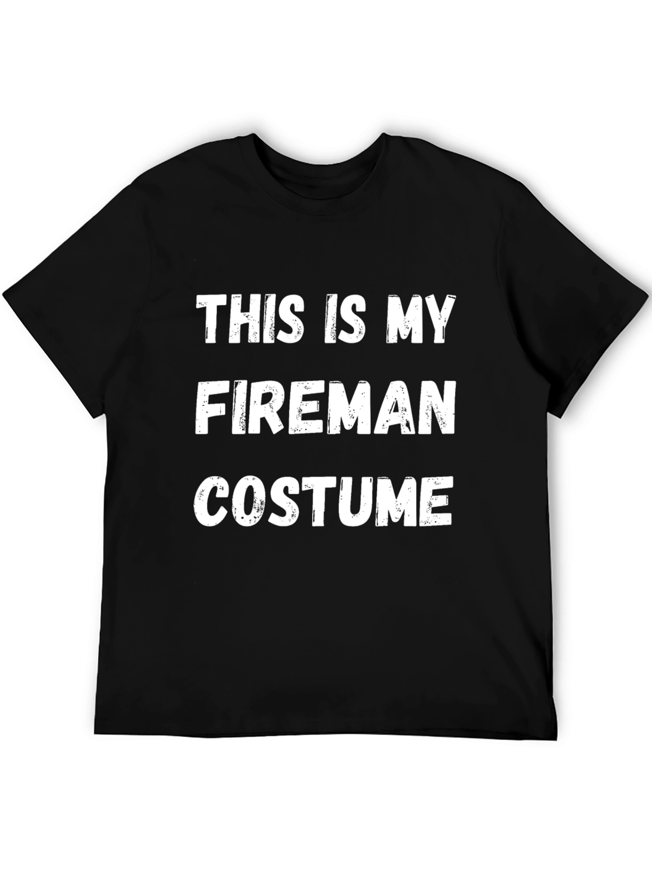 Funny Fireman Costume T-Shirt - Halloween Party Tee