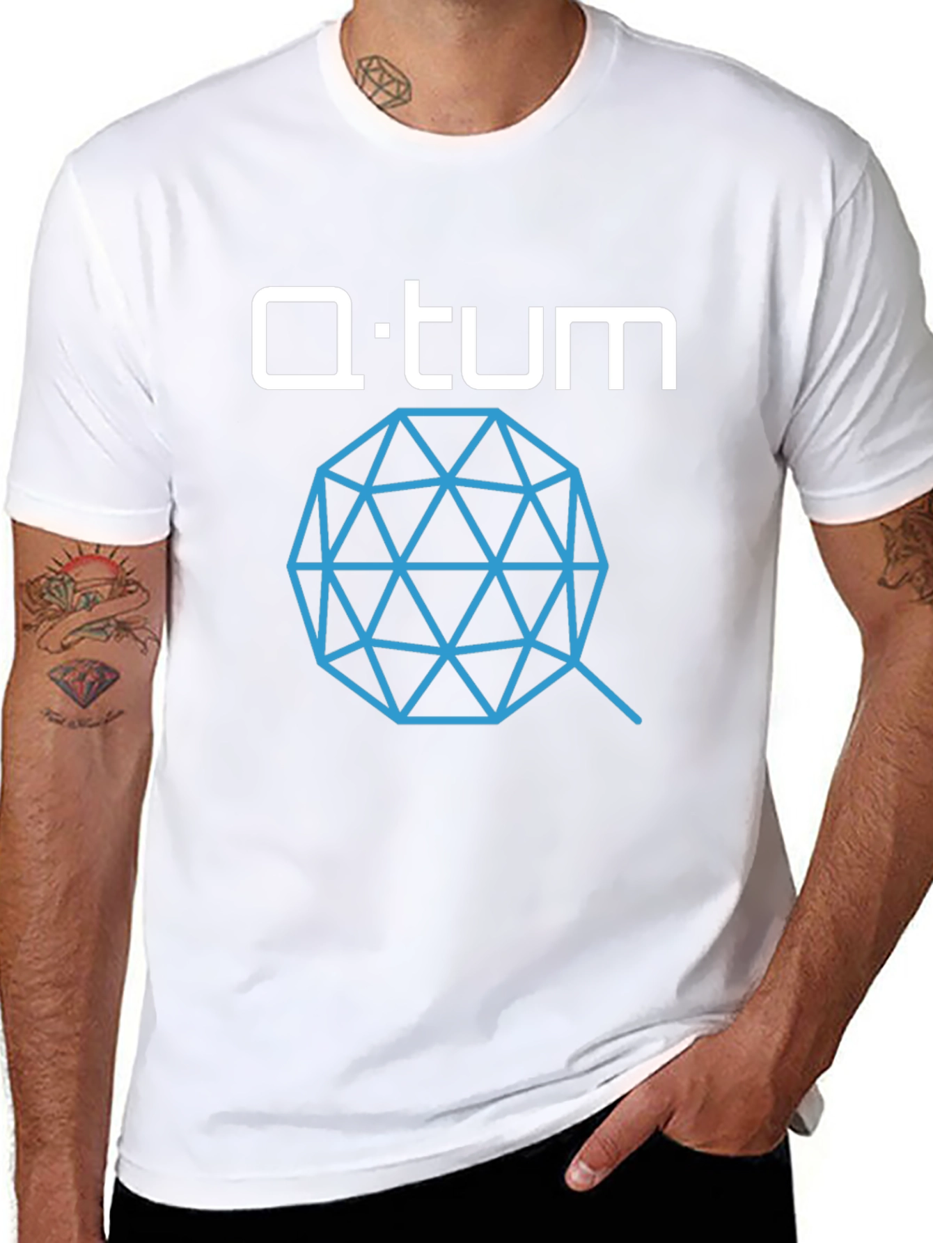 Qtum Cryptocurrency T-Shirt - Black Crypto Tee