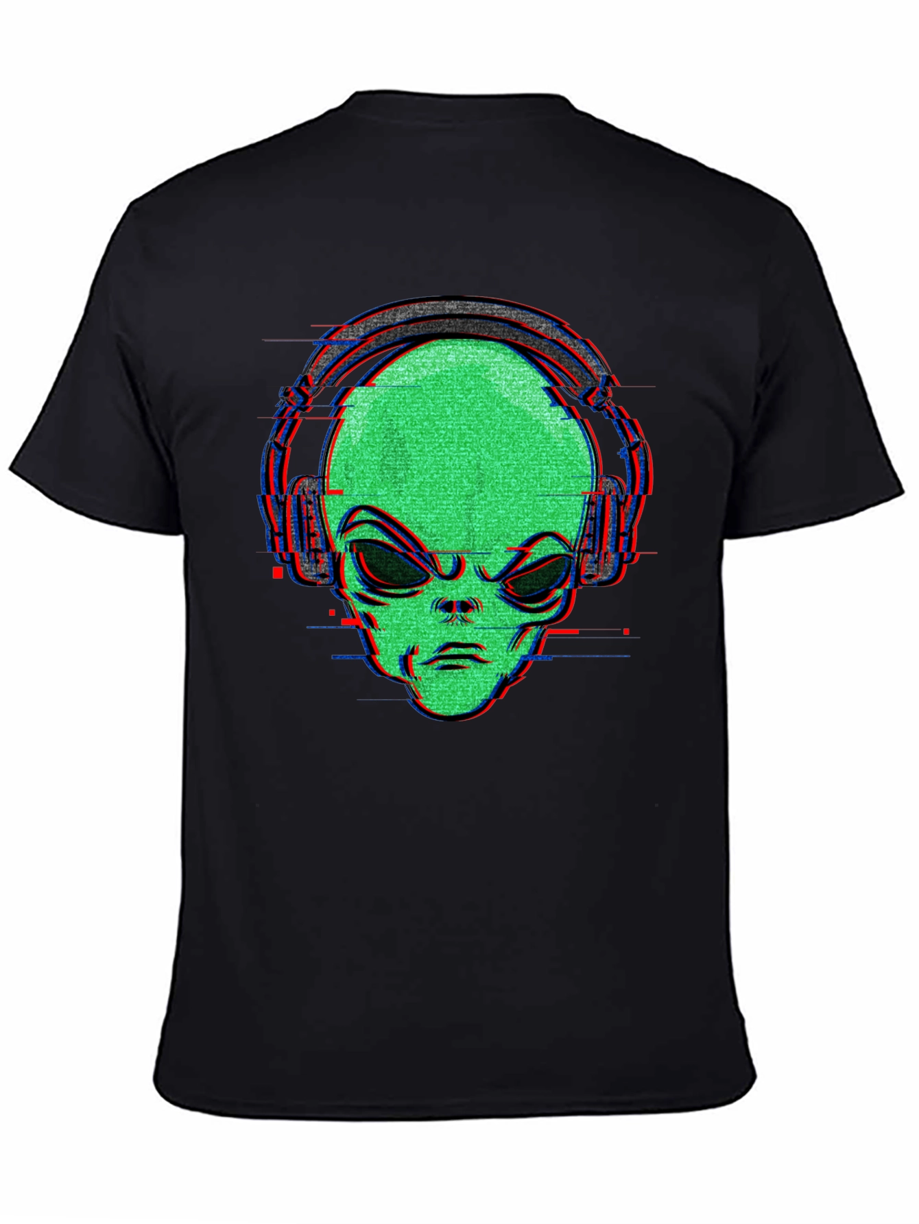 Alien Headphone Graphic T-Shirt