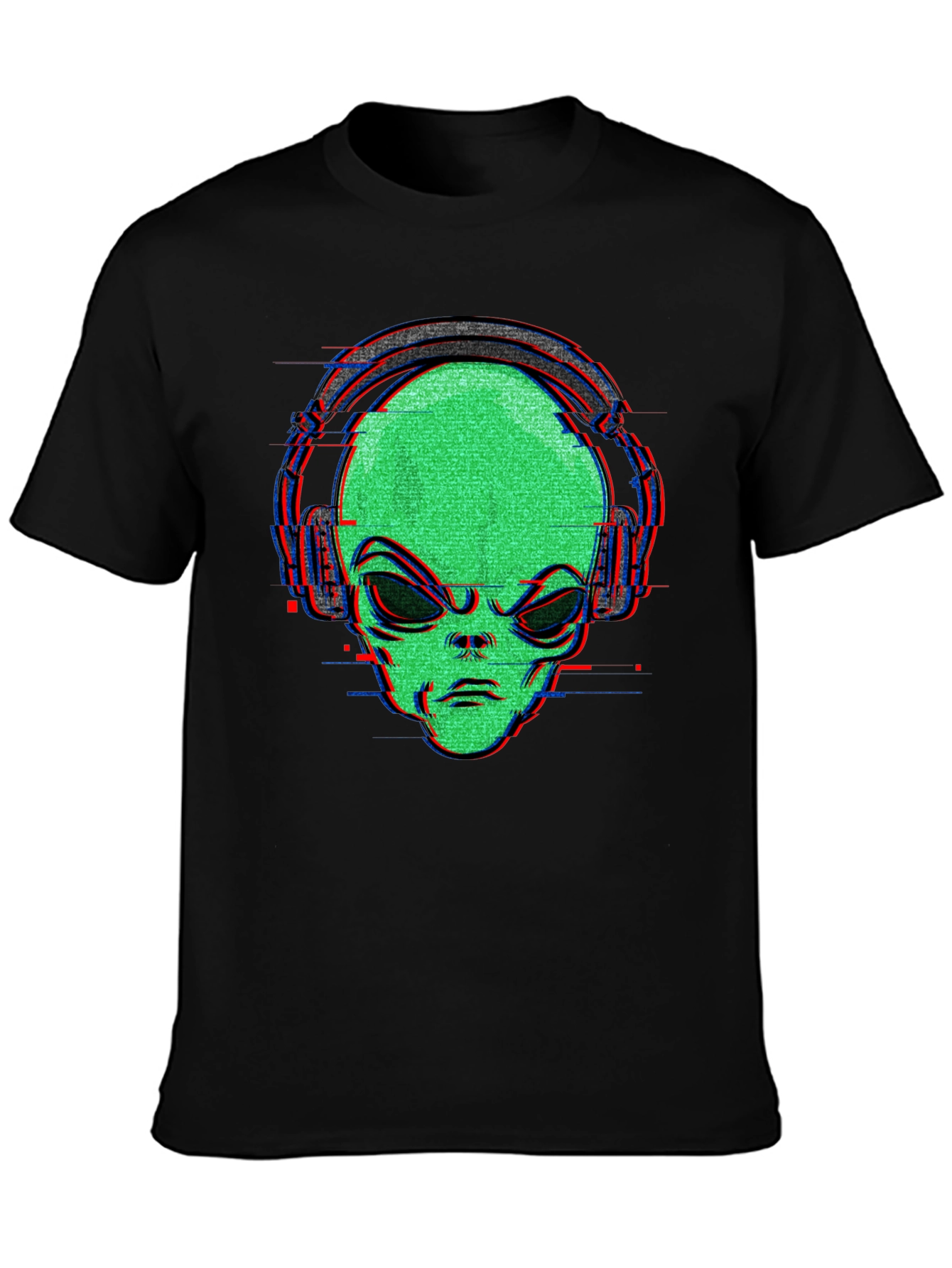 Alien Headphone Graphic T-Shirt