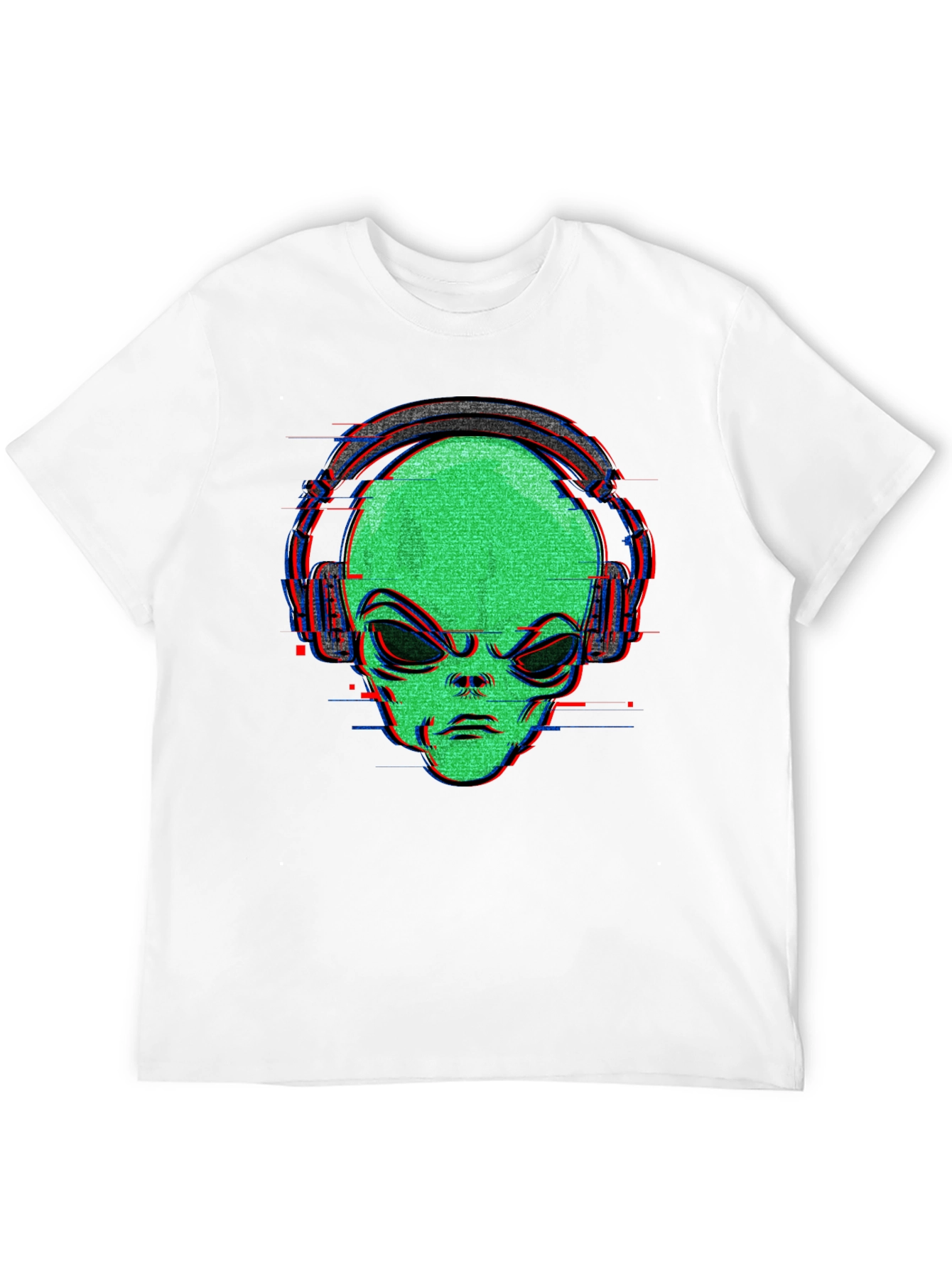 Alien Headphone Graphic T-Shirt