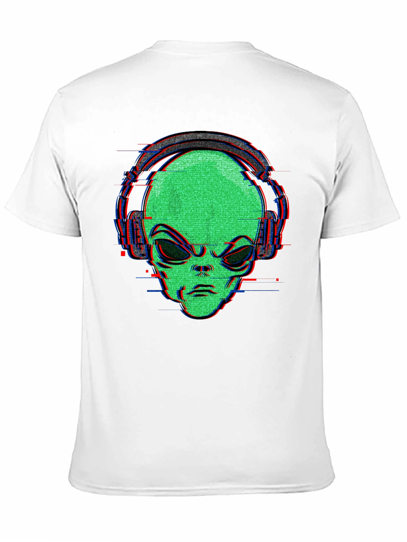 Alien Headphone Graphic T-Shirt