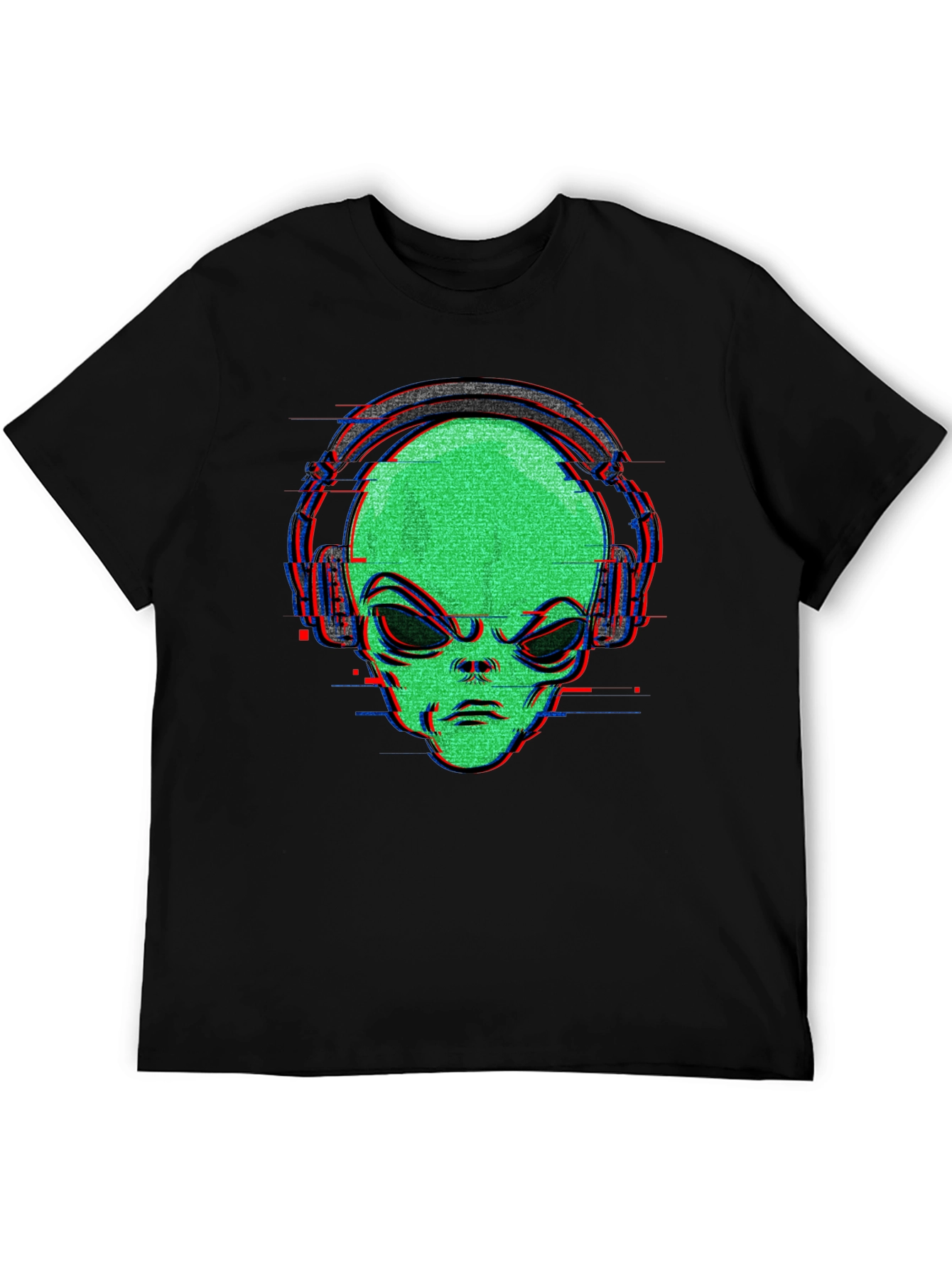 Alien Headphone Graphic T-Shirt