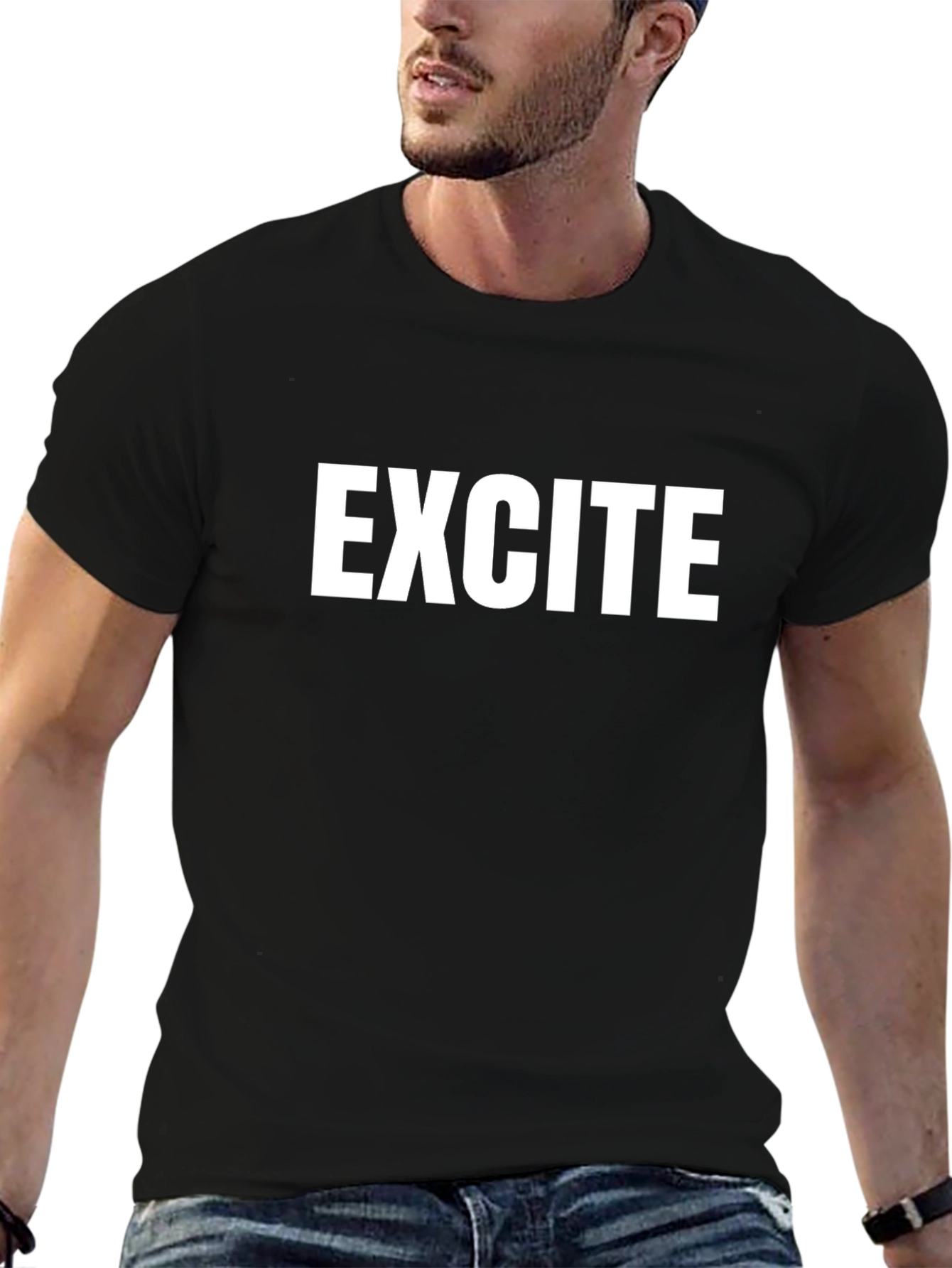 Excite Graphic Tee - Black