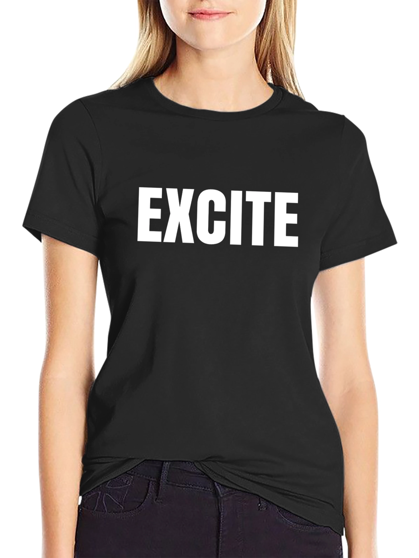 Excite Graphic Tee - Black