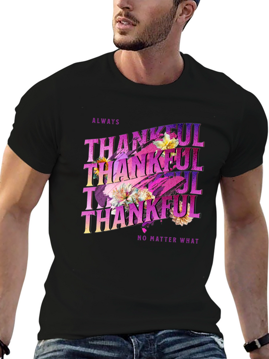 Always Thankful Floral T-Shirt
