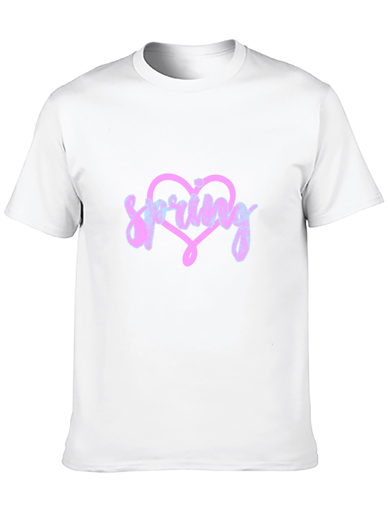 Spring Heart Graphic Tee - Black
