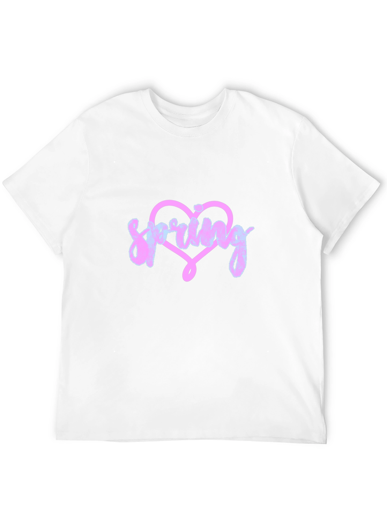 Spring Heart Graphic Tee - Black