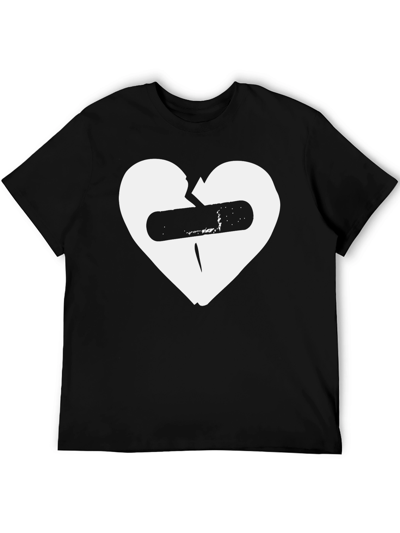 Broken Heart Bandage Graphic T-Shirt