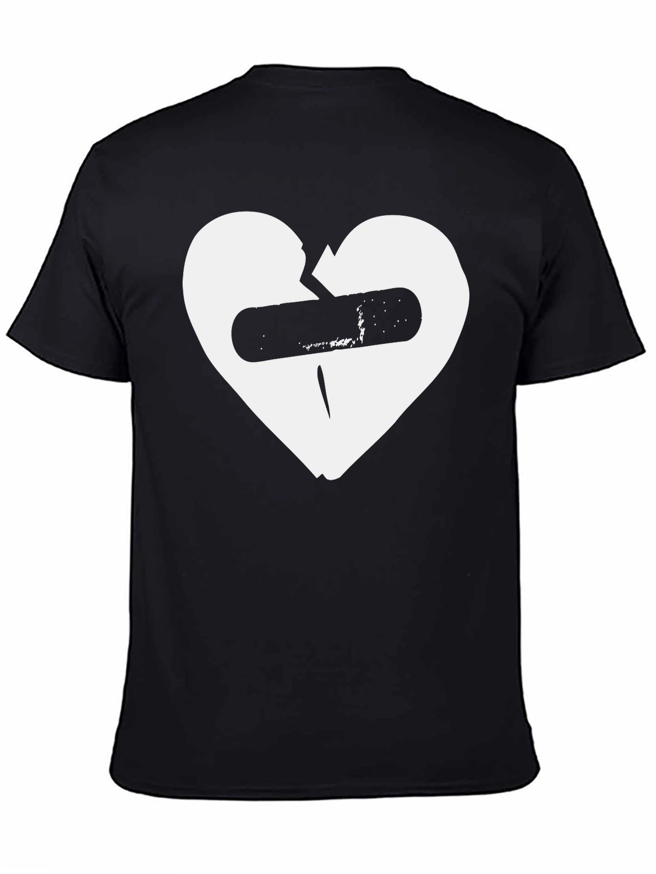 Broken Heart Bandage Graphic T-Shirt