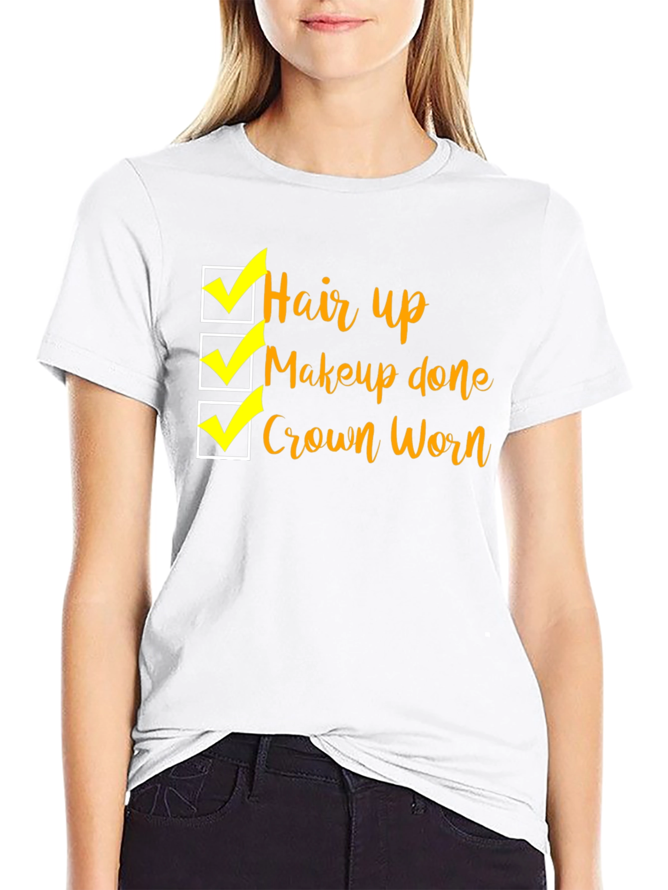 Hair Up Makeup Done T-Shirt