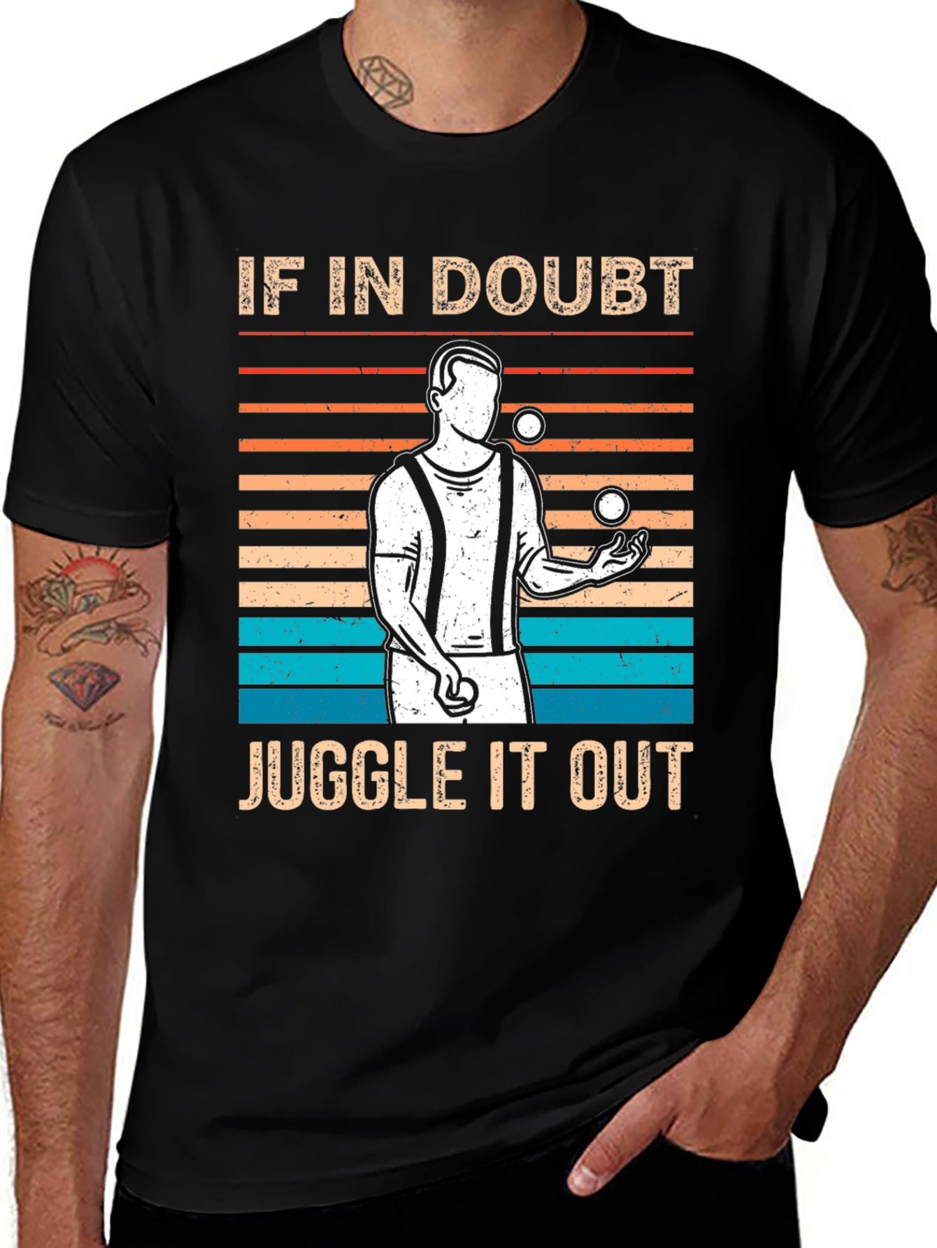 If In Doubt Juggle It Out Graphic Tee