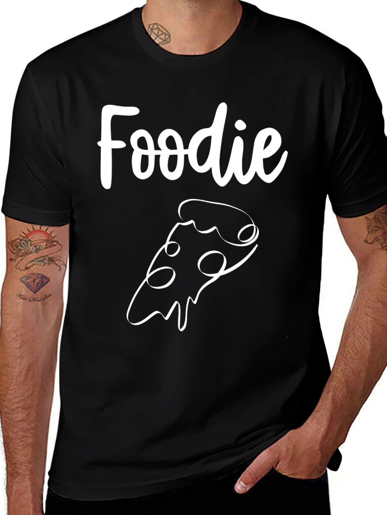 Foodie Pizza Slice Graphic T-Shirt - Unisex Casual Tee