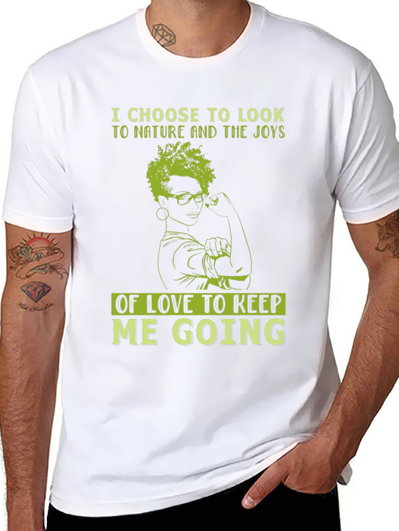 Nature & Love T-Shirt - Inspirational Graphic Tee