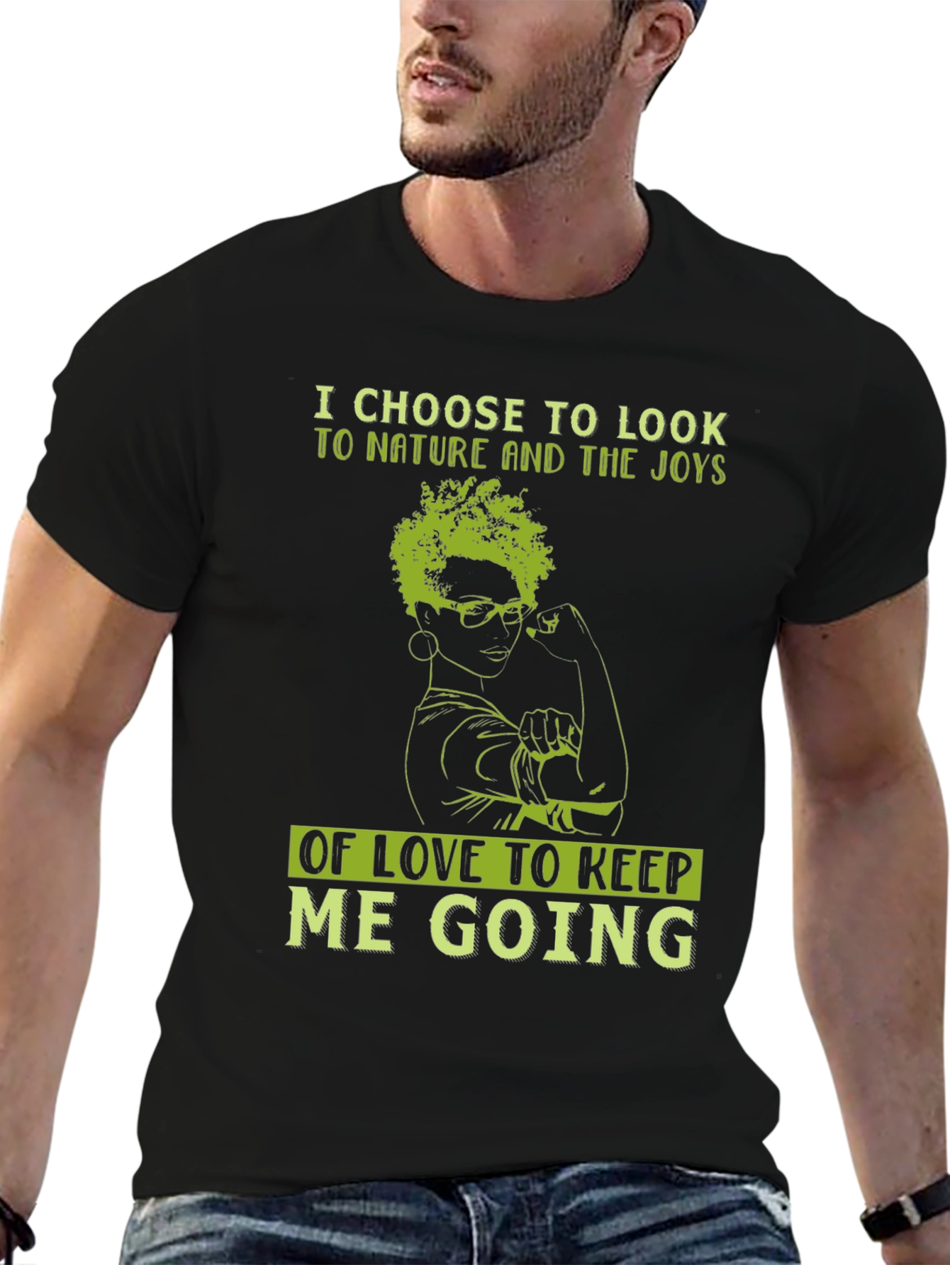 Nature & Love T-Shirt - Inspirational Graphic Tee