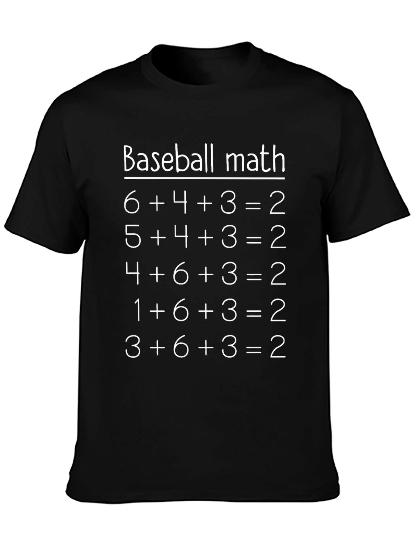 Baseball Math T-Shirt - Funny Sports Tee