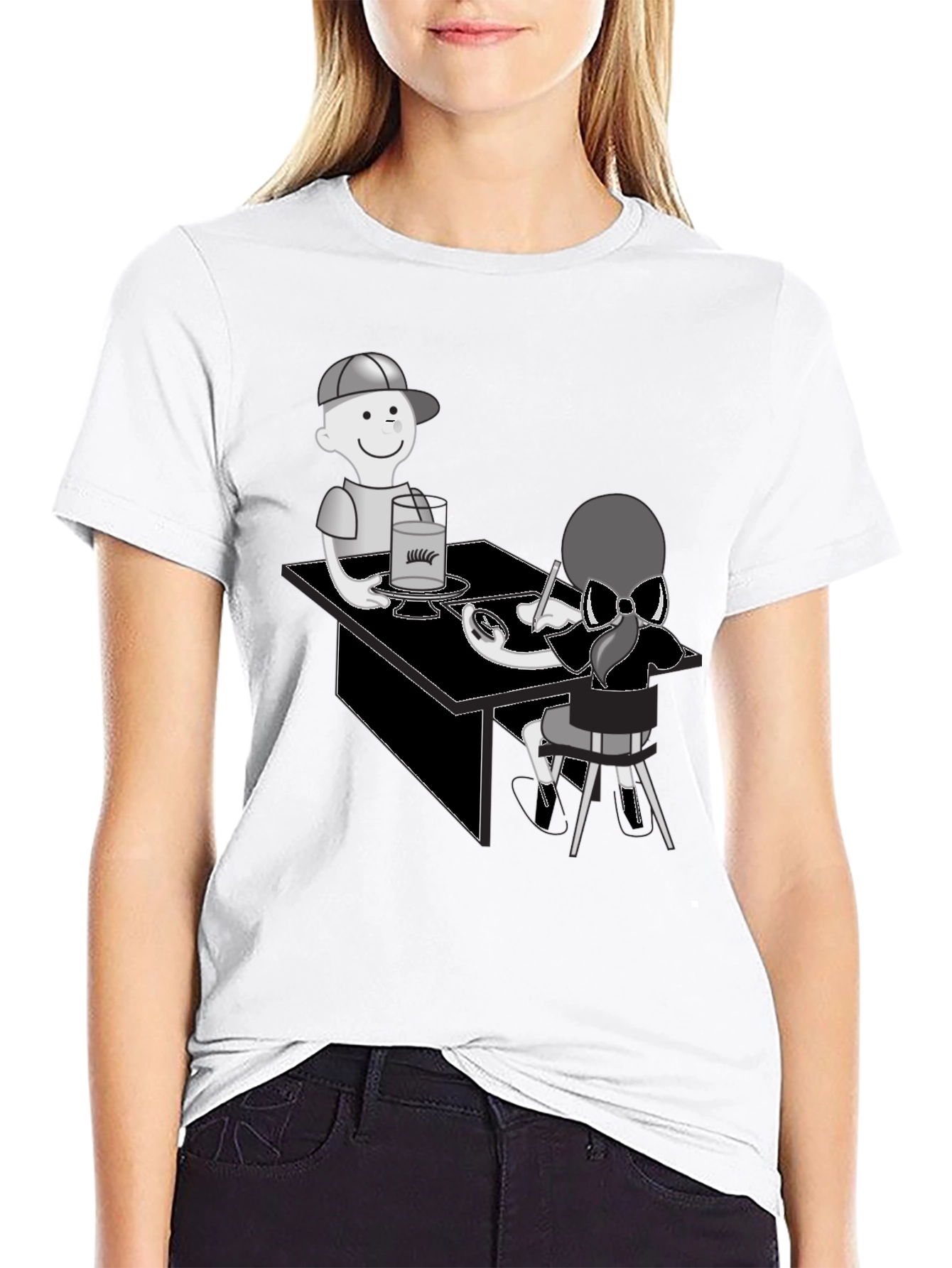 Cartoon Graphic T-Shirt - Artist Theme