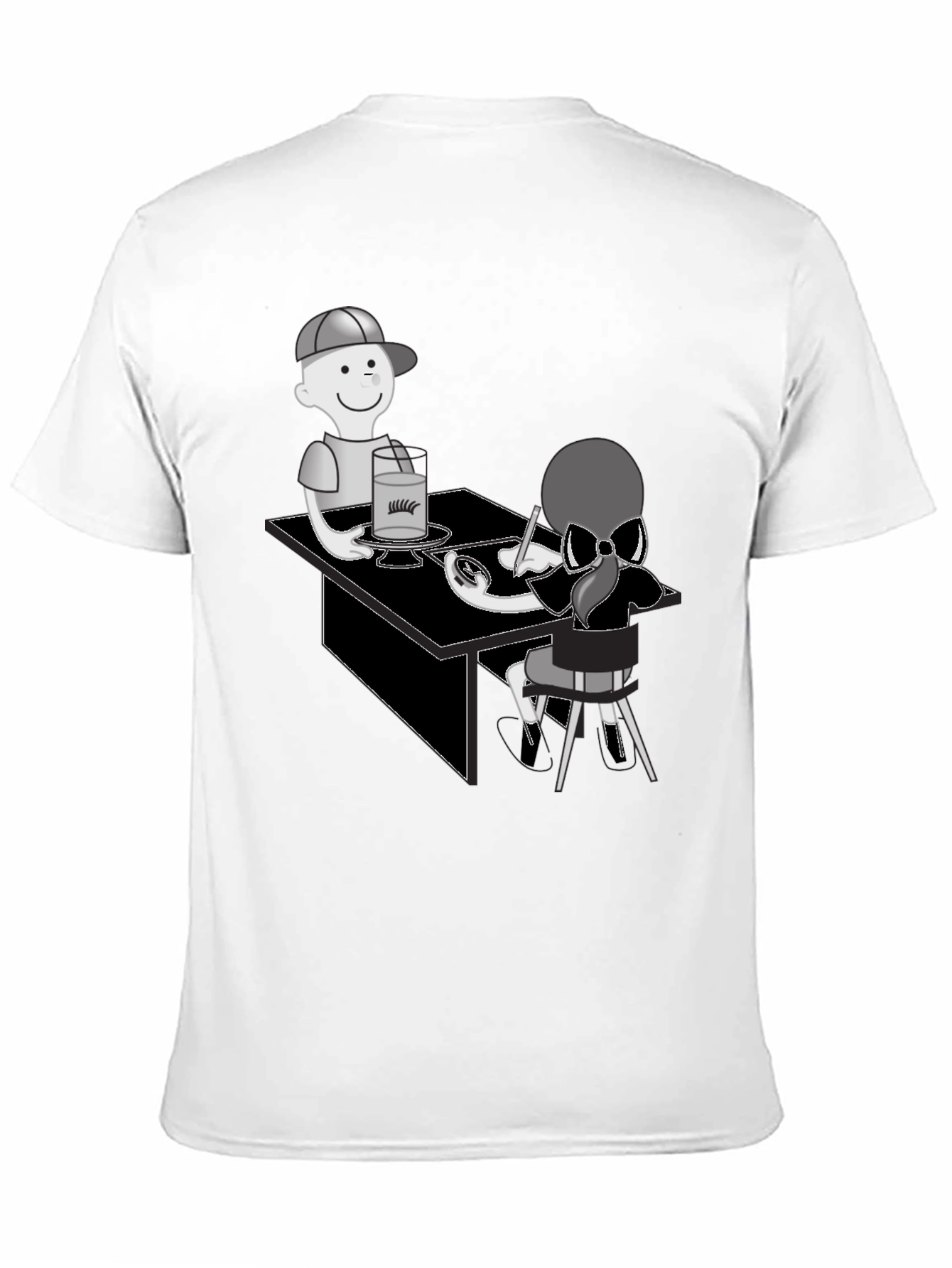Cartoon Graphic T-Shirt - Artist Theme
