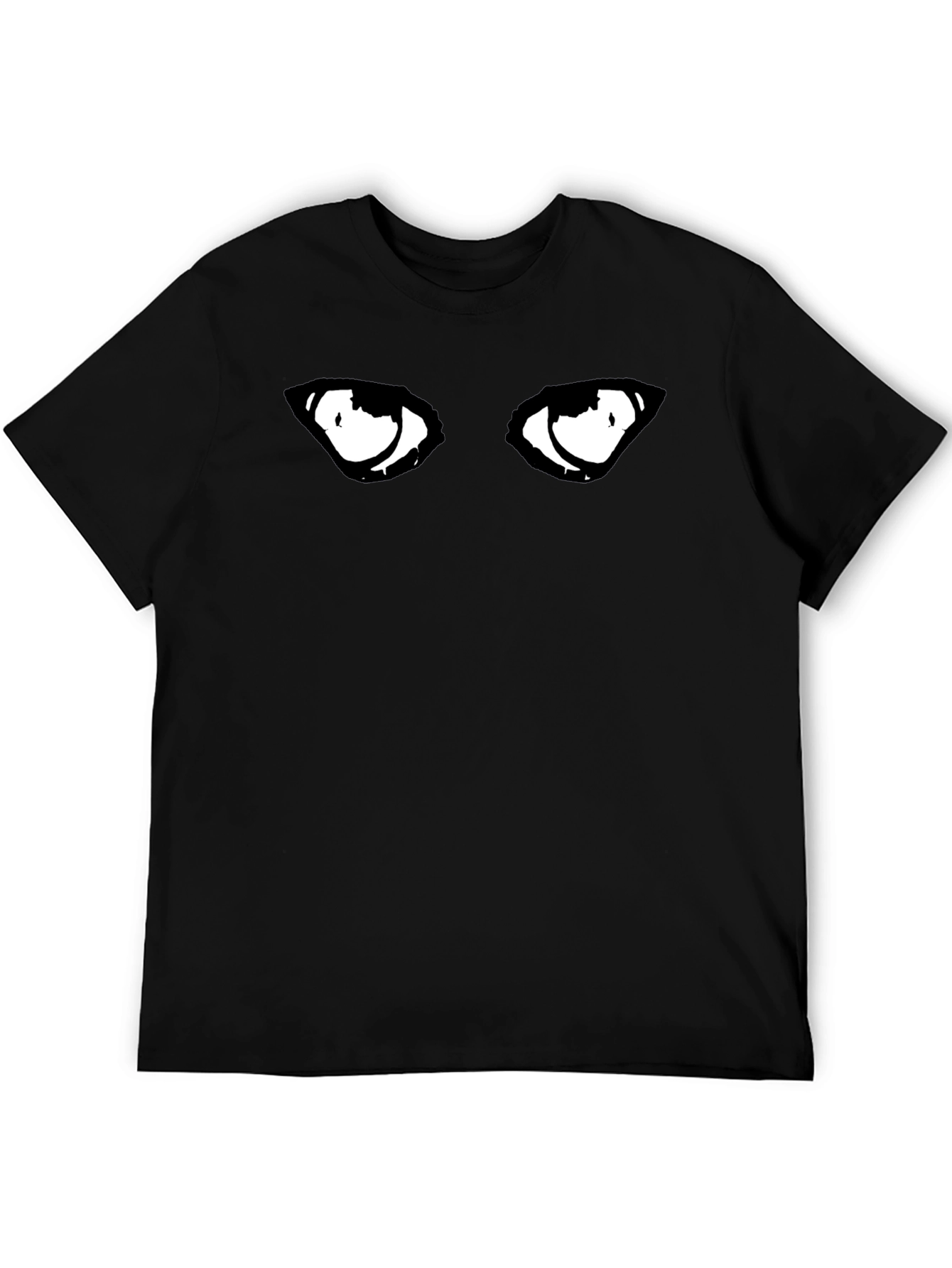 Eyes Graphic Black T-Shirt for Men