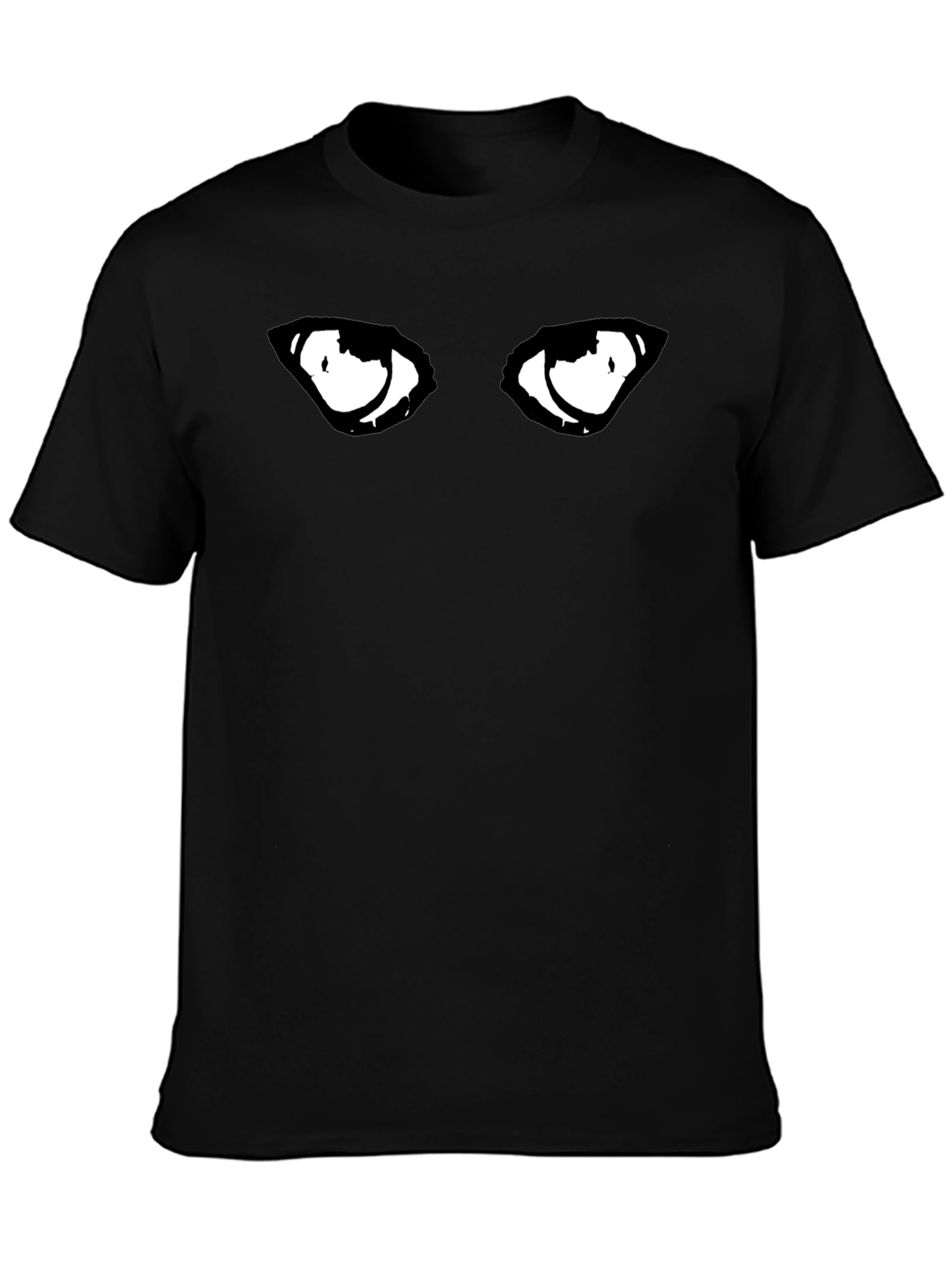 Eyes Graphic Black T-Shirt for Men
