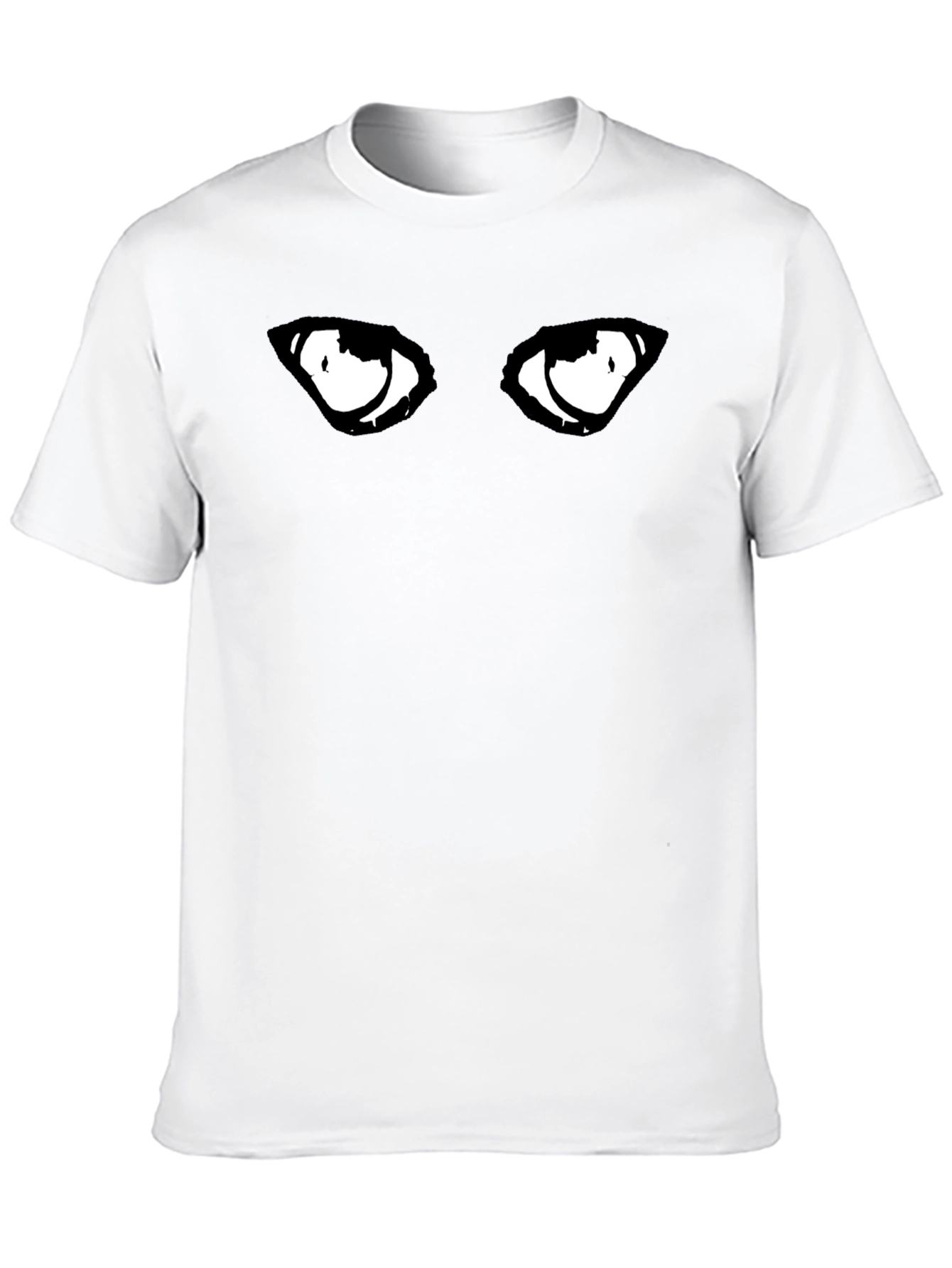 Eyes Graphic Black T-Shirt for Men