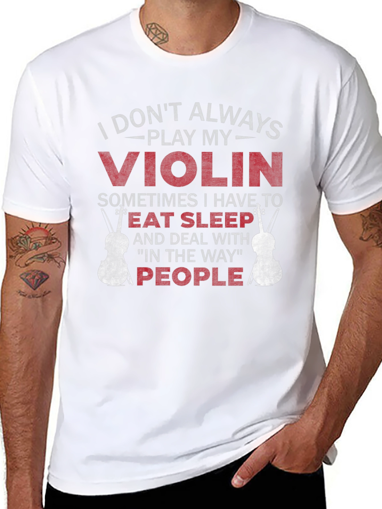 Violin Player T-Shirt - Eat Sleep People Funny Tee