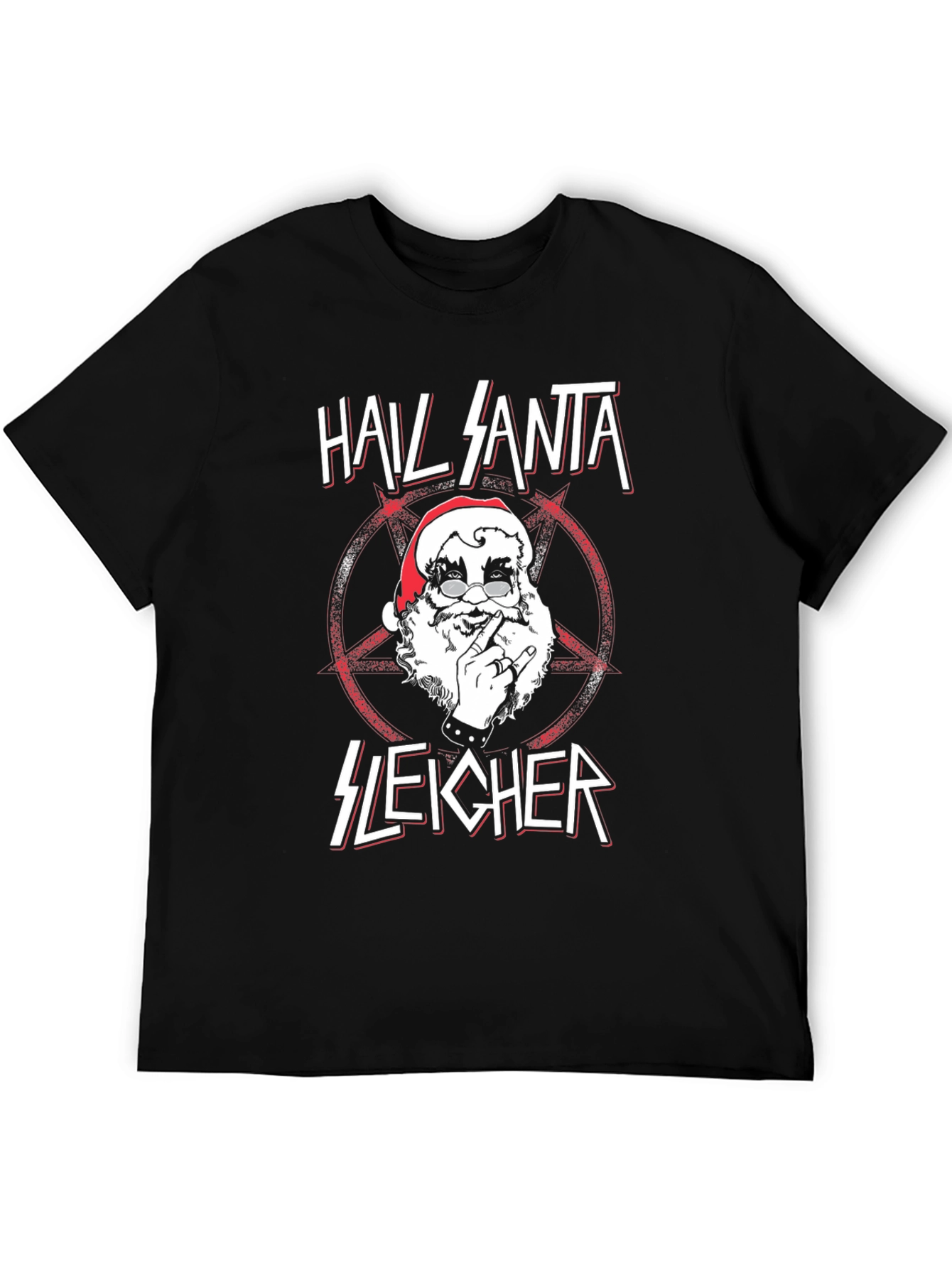 Hail Santa Sleigher Graphic T-Shirt