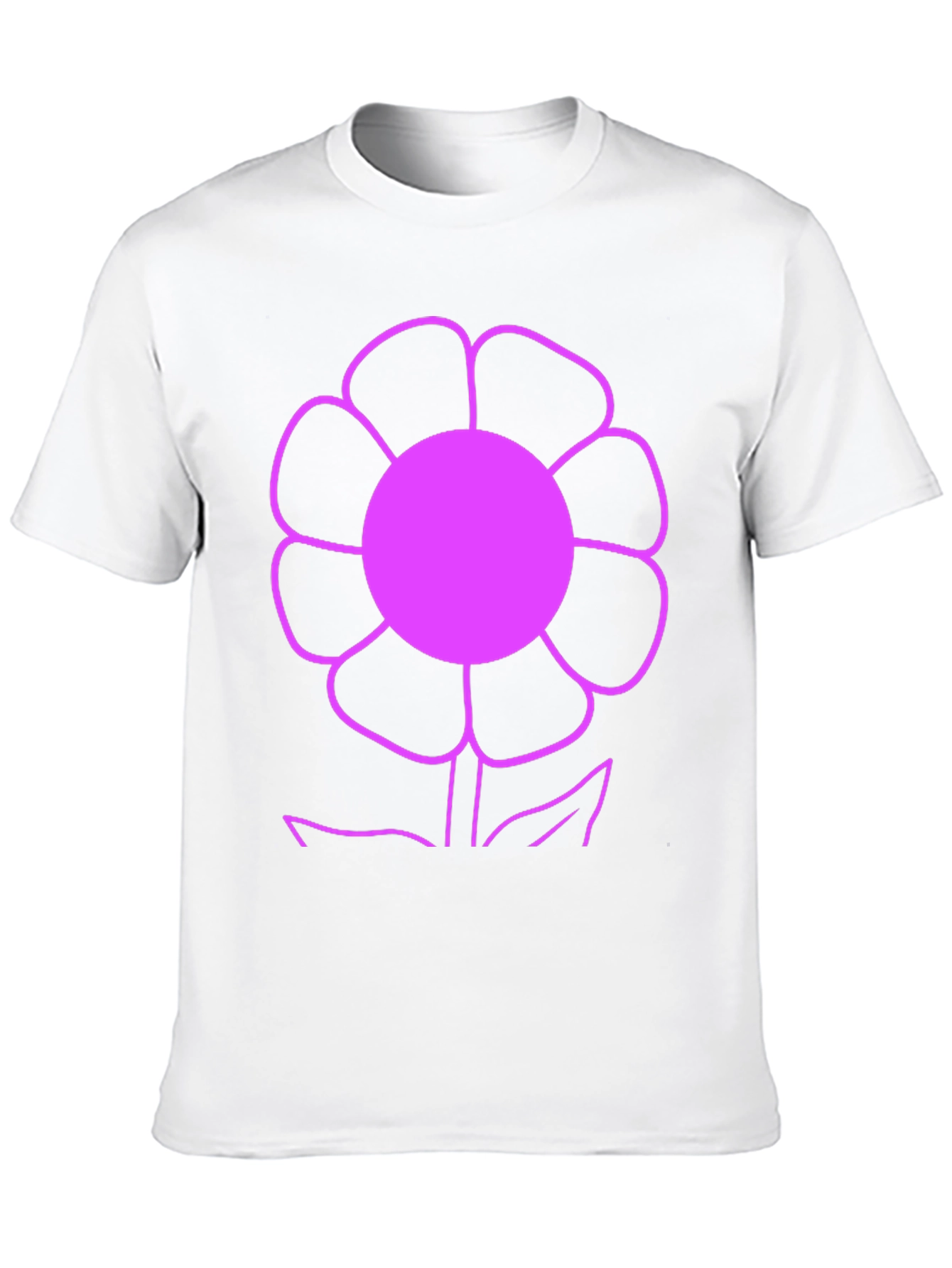 Vibrant Flower Graphic Tee - Black