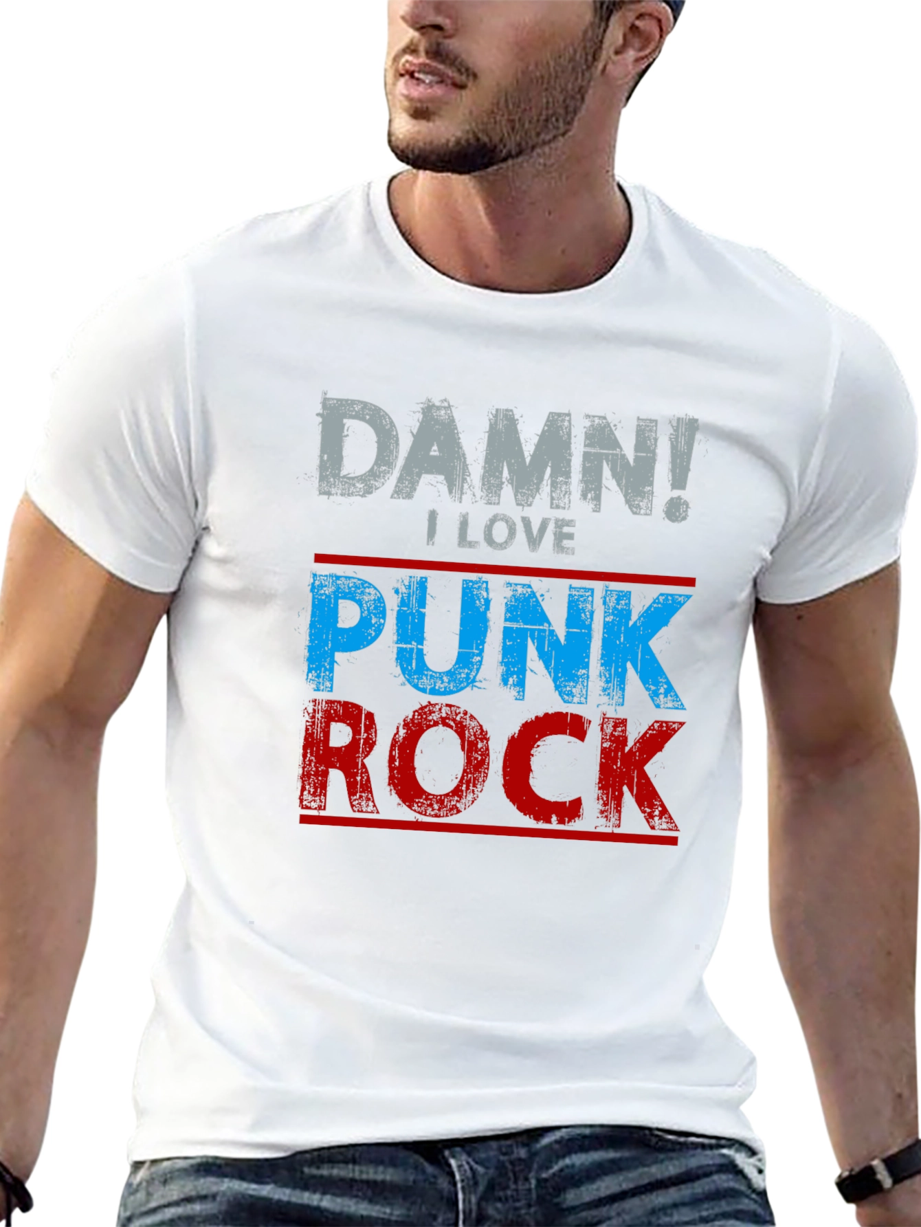 Damn! I Love Punk Rock Graphic Tee