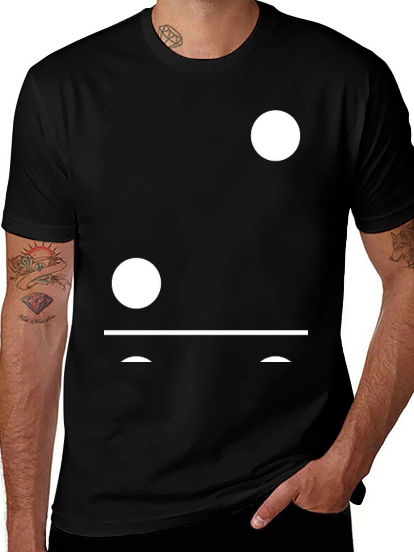 Domino One-Two T-Shirt - Classic Board Game Style
