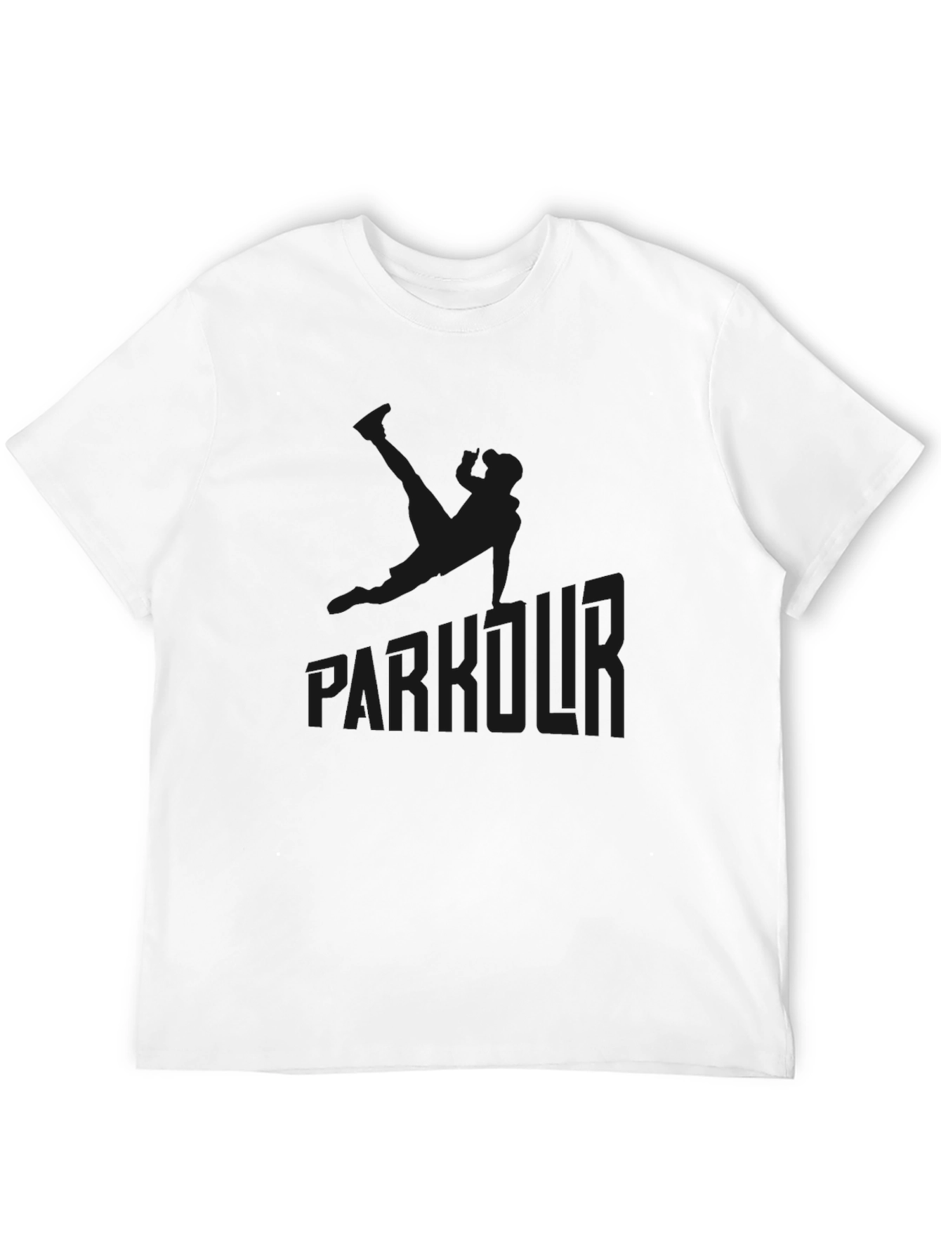 Parkour Graphic Black T-Shirt - Urban Style Tee