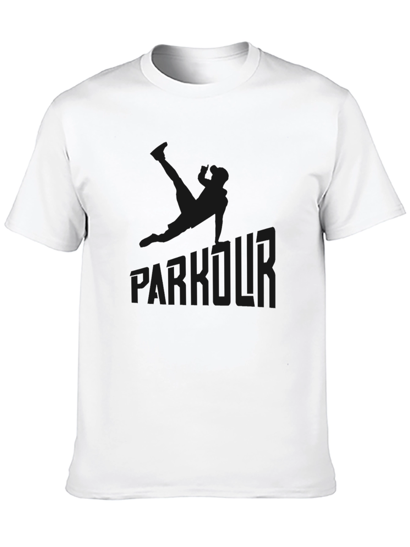 Parkour Graphic Black T-Shirt - Urban Style Tee