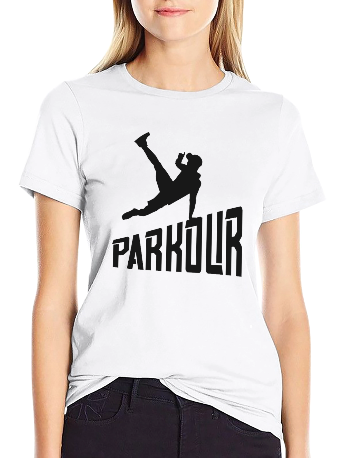 Parkour Graphic Black T-Shirt - Urban Style Tee